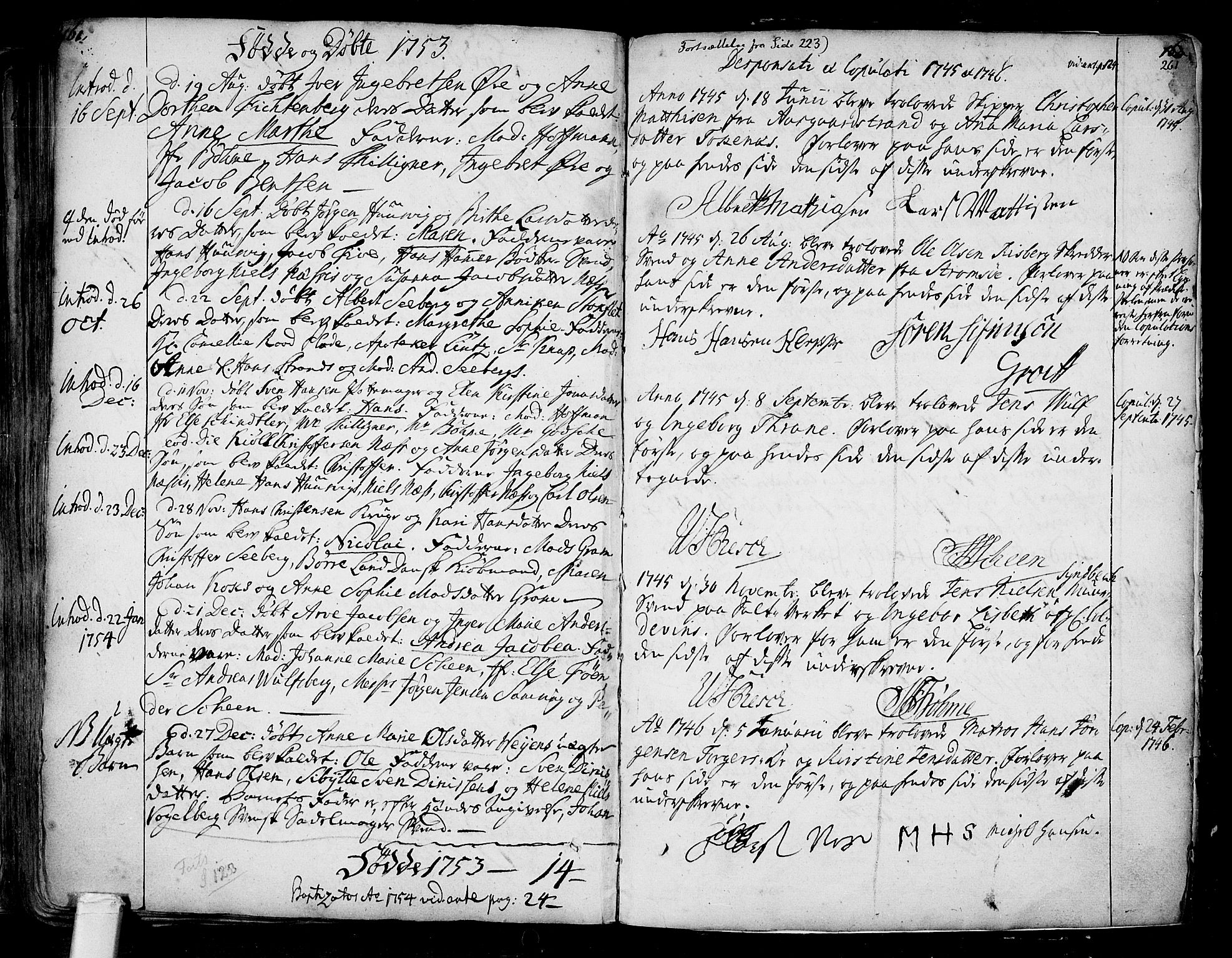 Tønsberg kirkebøker, SAKO/A-330/F/Fa/L0001: Parish register (official) no. I 1, 1688-1760, p. 260-261