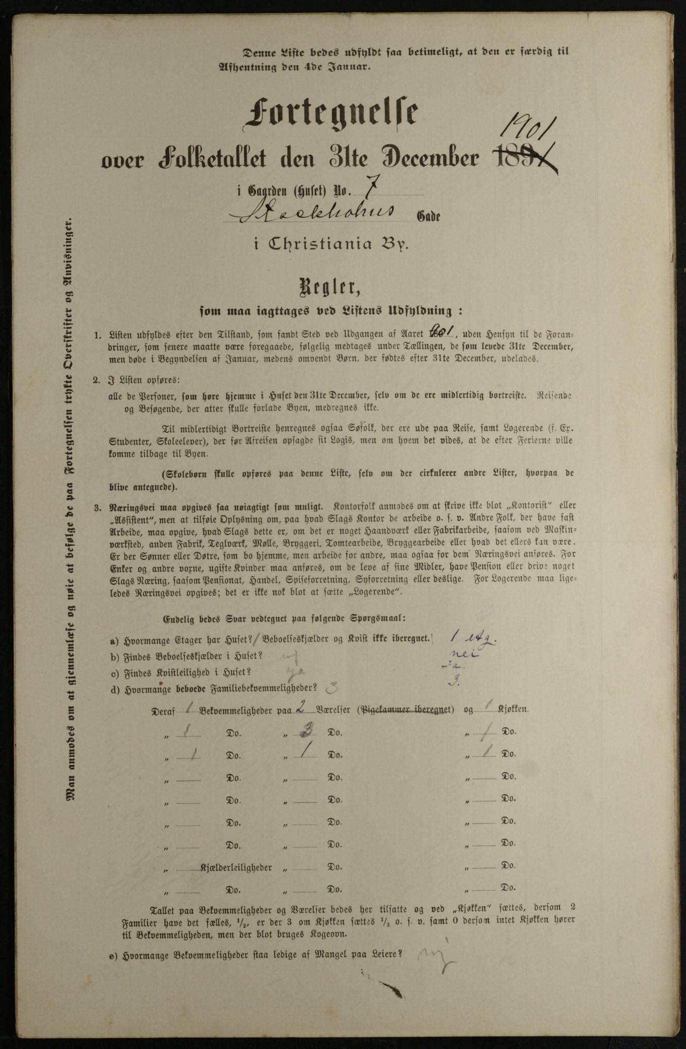 OBA, Municipal Census 1901 for Kristiania, 1901, p. 15688