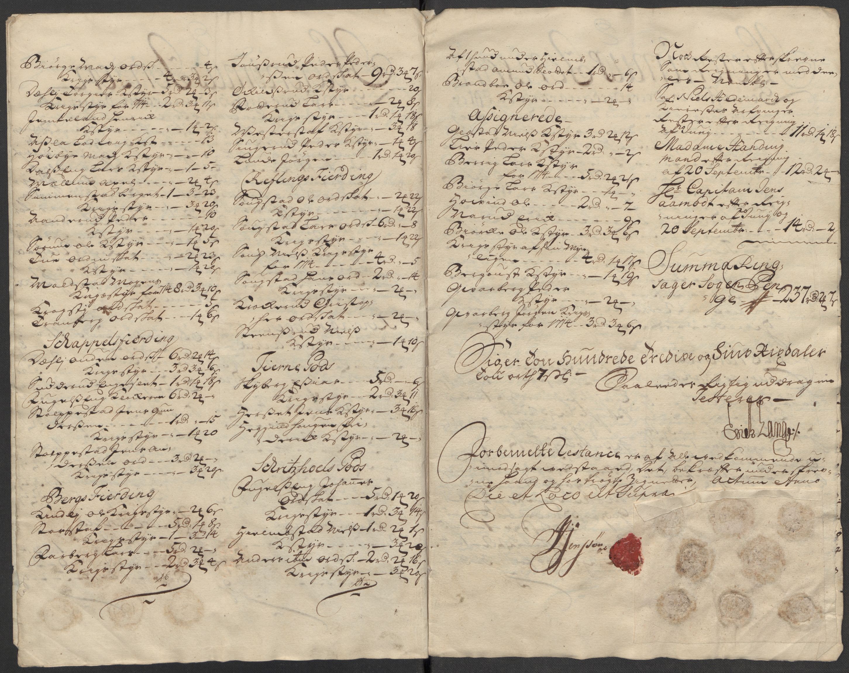 Rentekammeret inntil 1814, Reviderte regnskaper, Fogderegnskap, RA/EA-4092/R16/L1056: Fogderegnskap Hedmark, 1717, p. 423