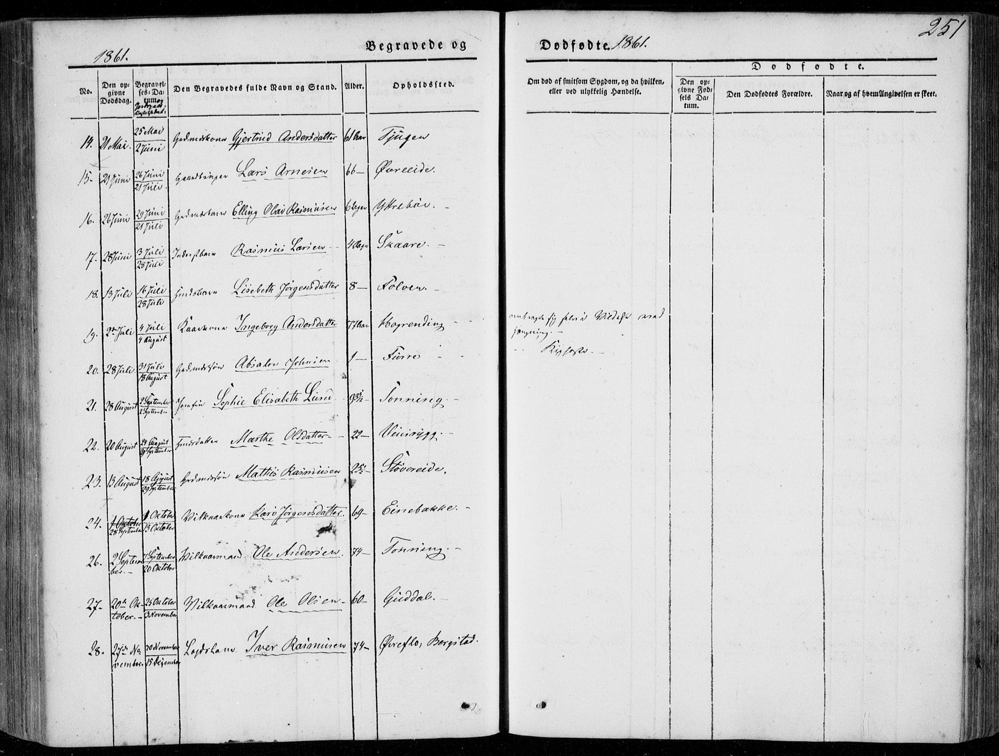 Stryn Sokneprestembete, SAB/A-82501: Parish register (official) no. A 2, 1844-1861, p. 251
