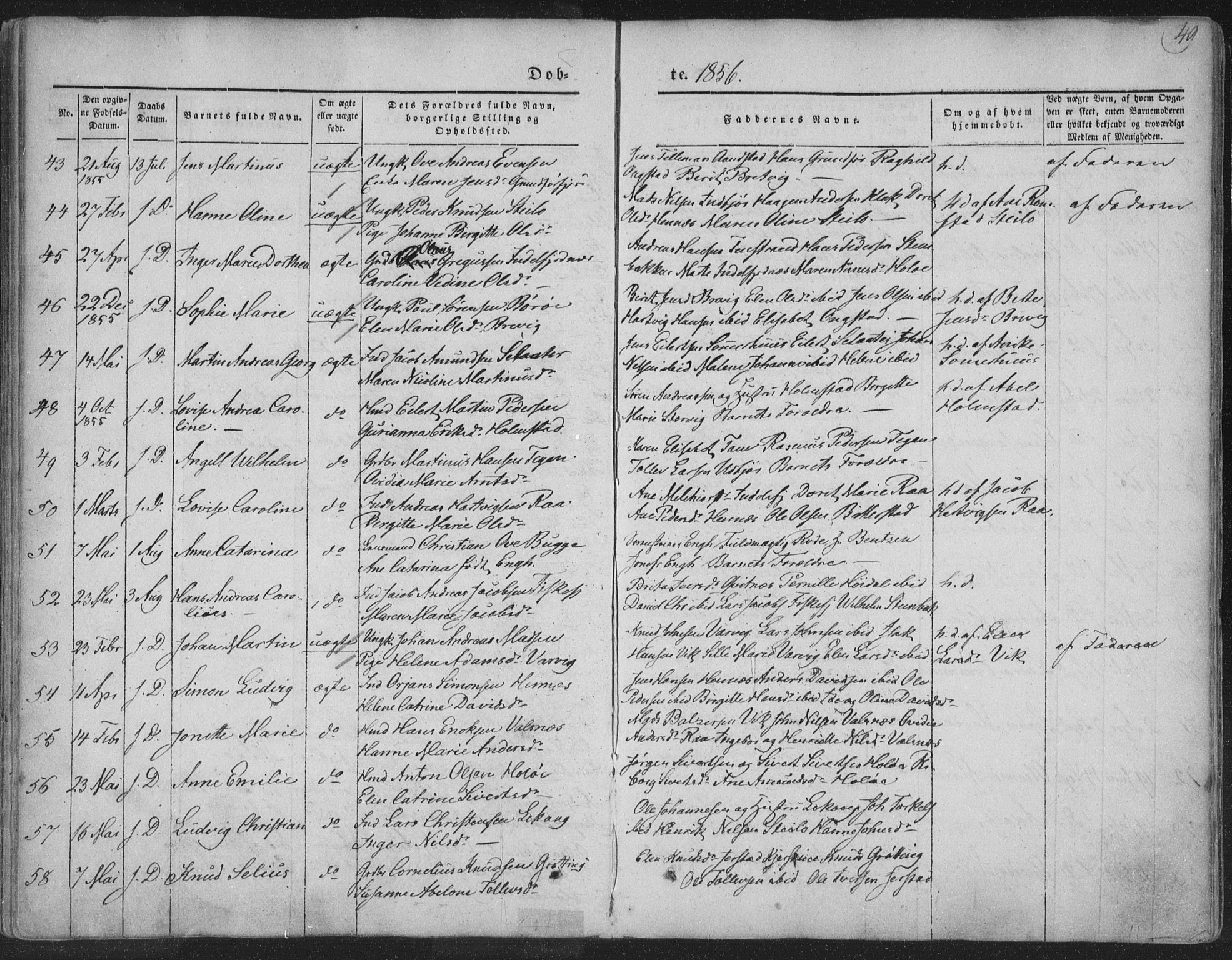 Ministerialprotokoller, klokkerbøker og fødselsregistre - Nordland, SAT/A-1459/888/L1241: Parish register (official) no. 888A07, 1849-1869, p. 49