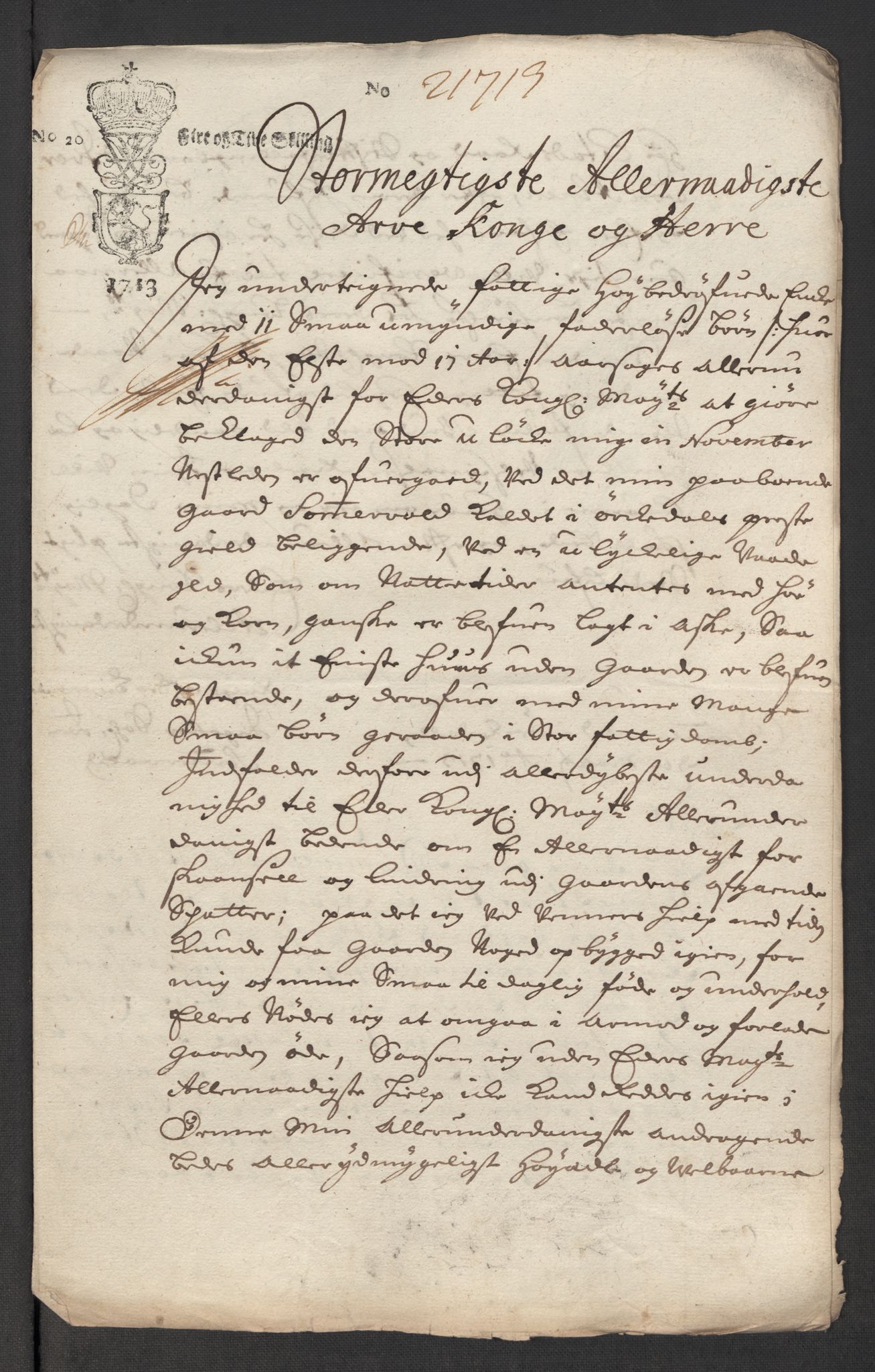 Rentekammeret inntil 1814, Reviderte regnskaper, Fogderegnskap, AV/RA-EA-4092/R60/L3964: Fogderegnskap Orkdal og Gauldal, 1713, p. 521