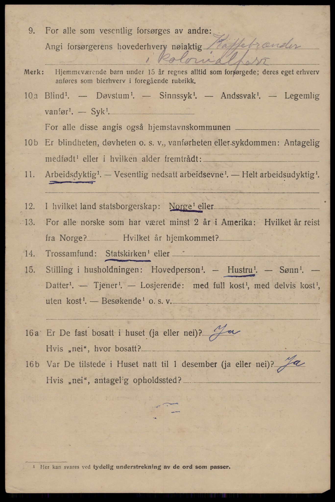 SAT, 1920 census for Trondheim, 1920, p. 69757