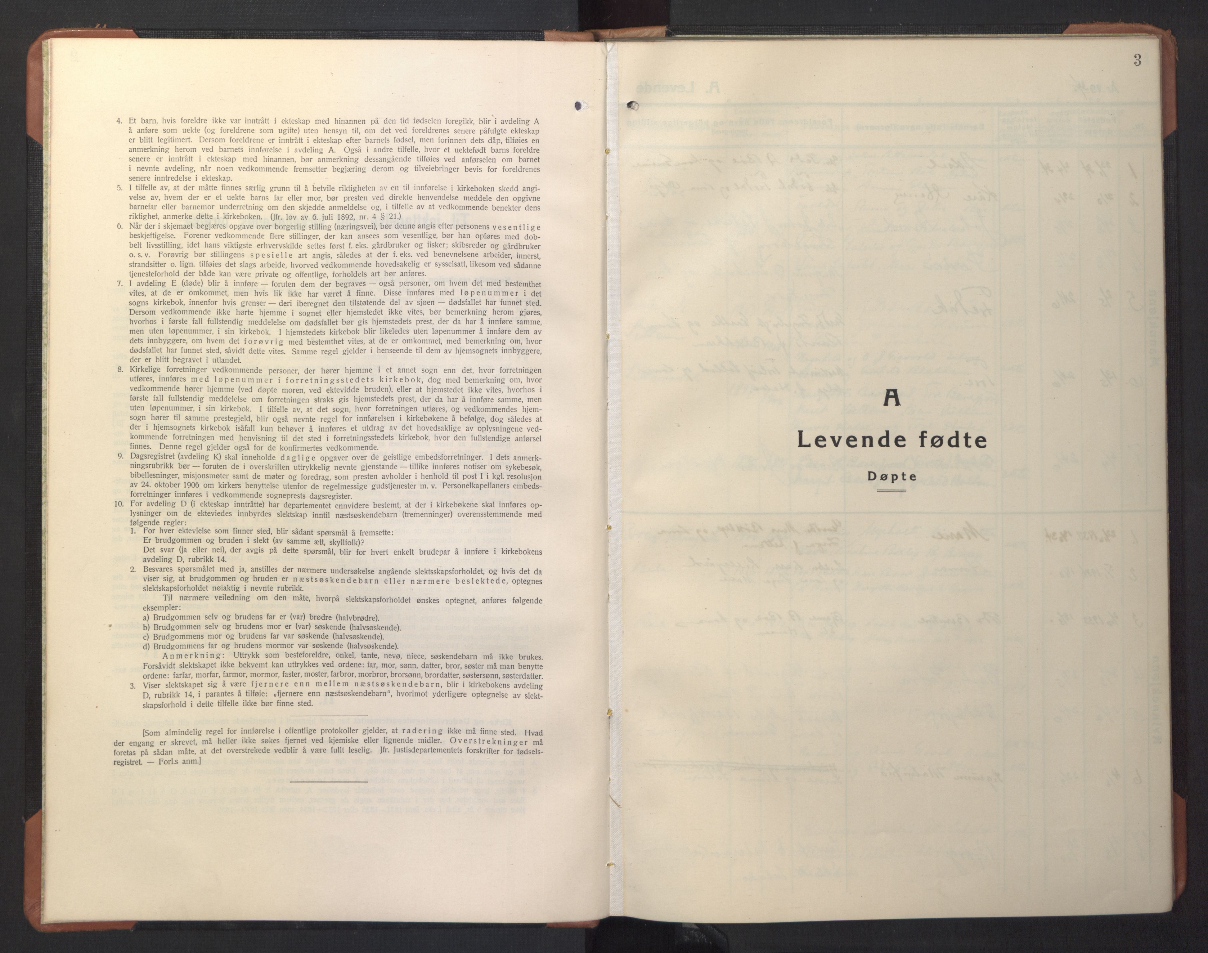 Ministerialprotokoller, klokkerbøker og fødselsregistre - Møre og Romsdal, SAT/A-1454/594/L1038: Parish register (copy) no. 594C01, 1934-1946, p. 3