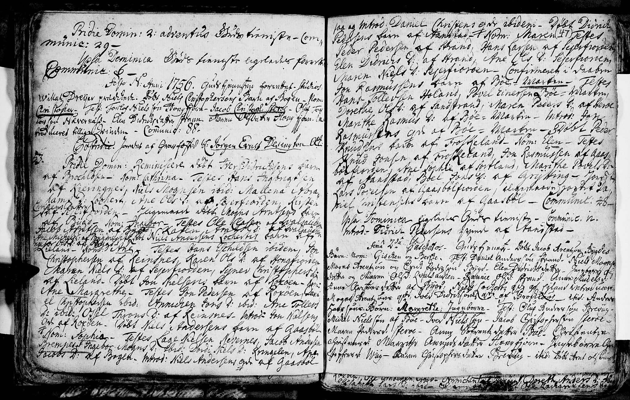 Ministerialprotokoller, klokkerbøker og fødselsregistre - Nordland, SAT/A-1459/895/L1366: Parish register (official) no. 895A01, 1730-1794, p. 47