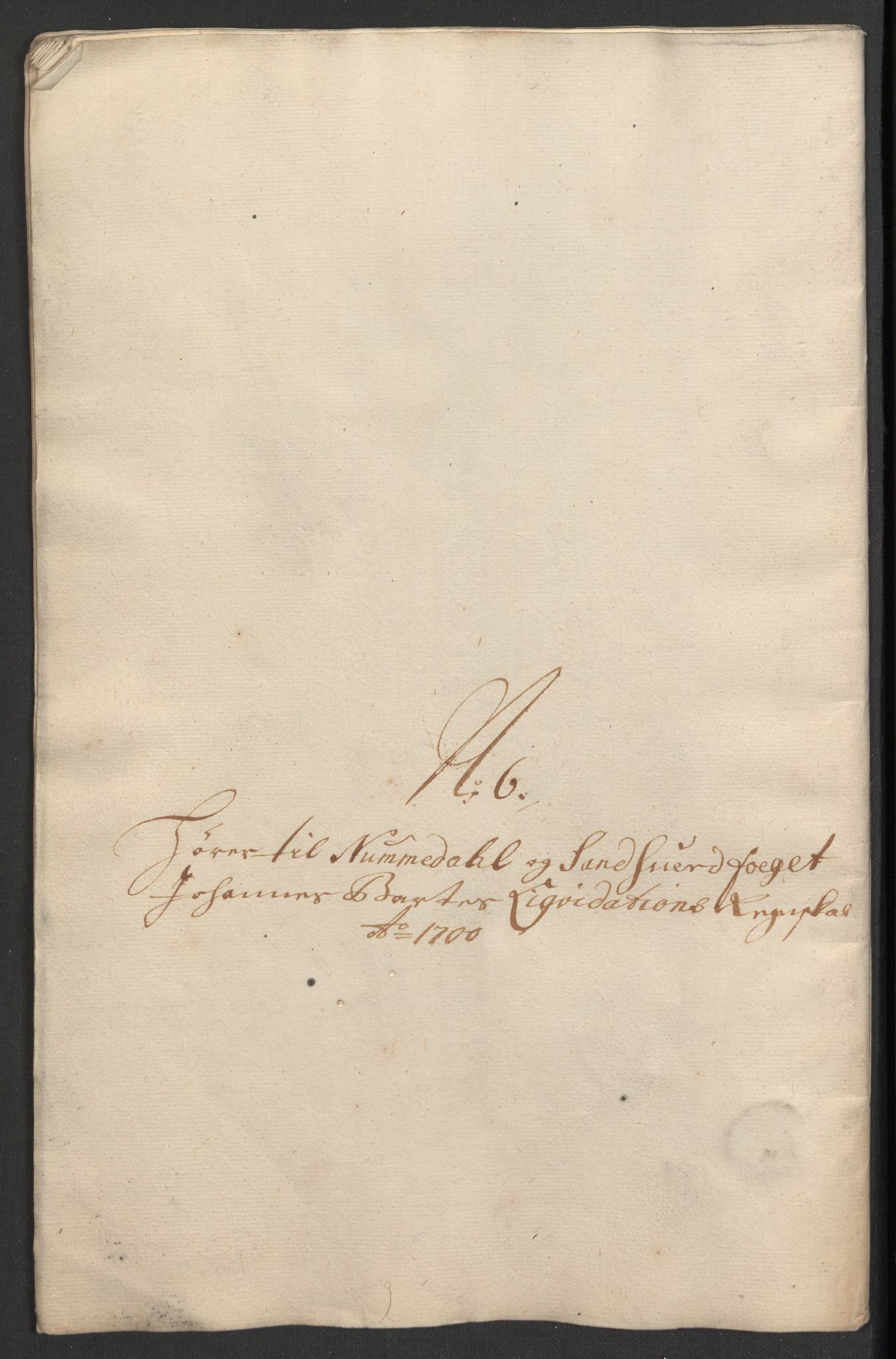 Rentekammeret inntil 1814, Reviderte regnskaper, Fogderegnskap, AV/RA-EA-4092/R24/L1578: Fogderegnskap Numedal og Sandsvær, 1698-1700, p. 179