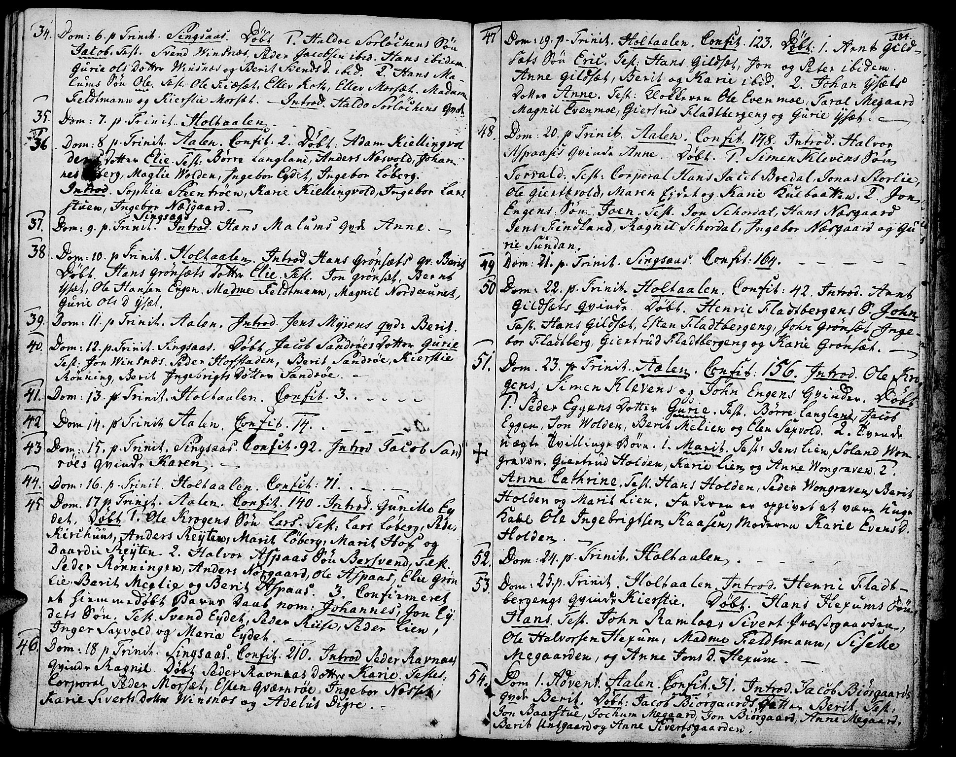 Ministerialprotokoller, klokkerbøker og fødselsregistre - Sør-Trøndelag, SAT/A-1456/685/L0952: Parish register (official) no. 685A01, 1745-1804, p. 184