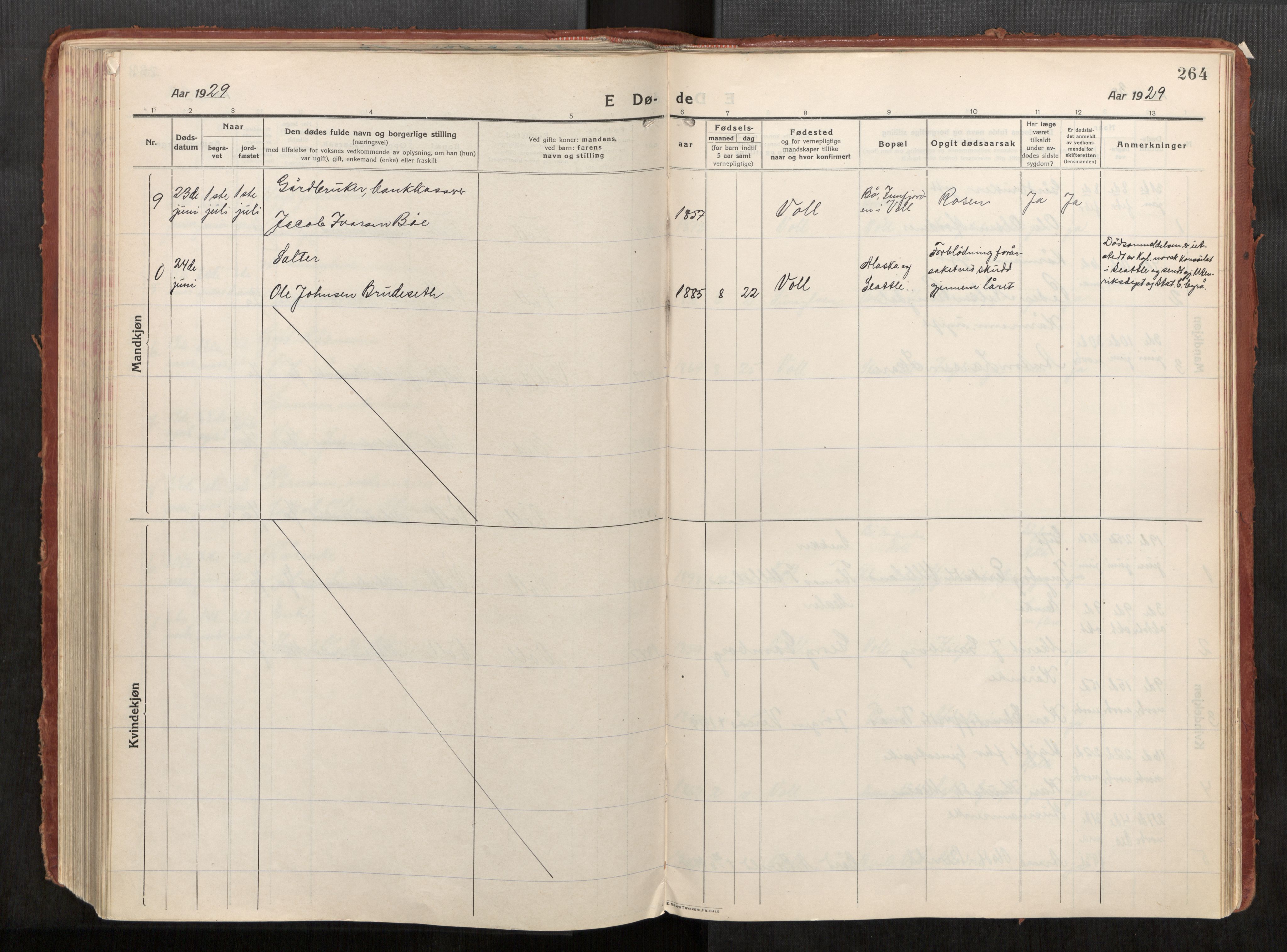 Eid sokneprestkontor, AV/SAT-A-1254: Parish register (official) no. 543A04, 1916-1956, p. 264