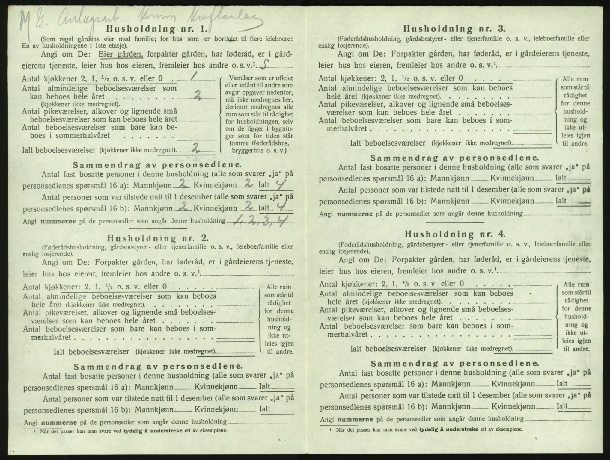 SAKO, 1920 census for Lardal, 1920, p. 906