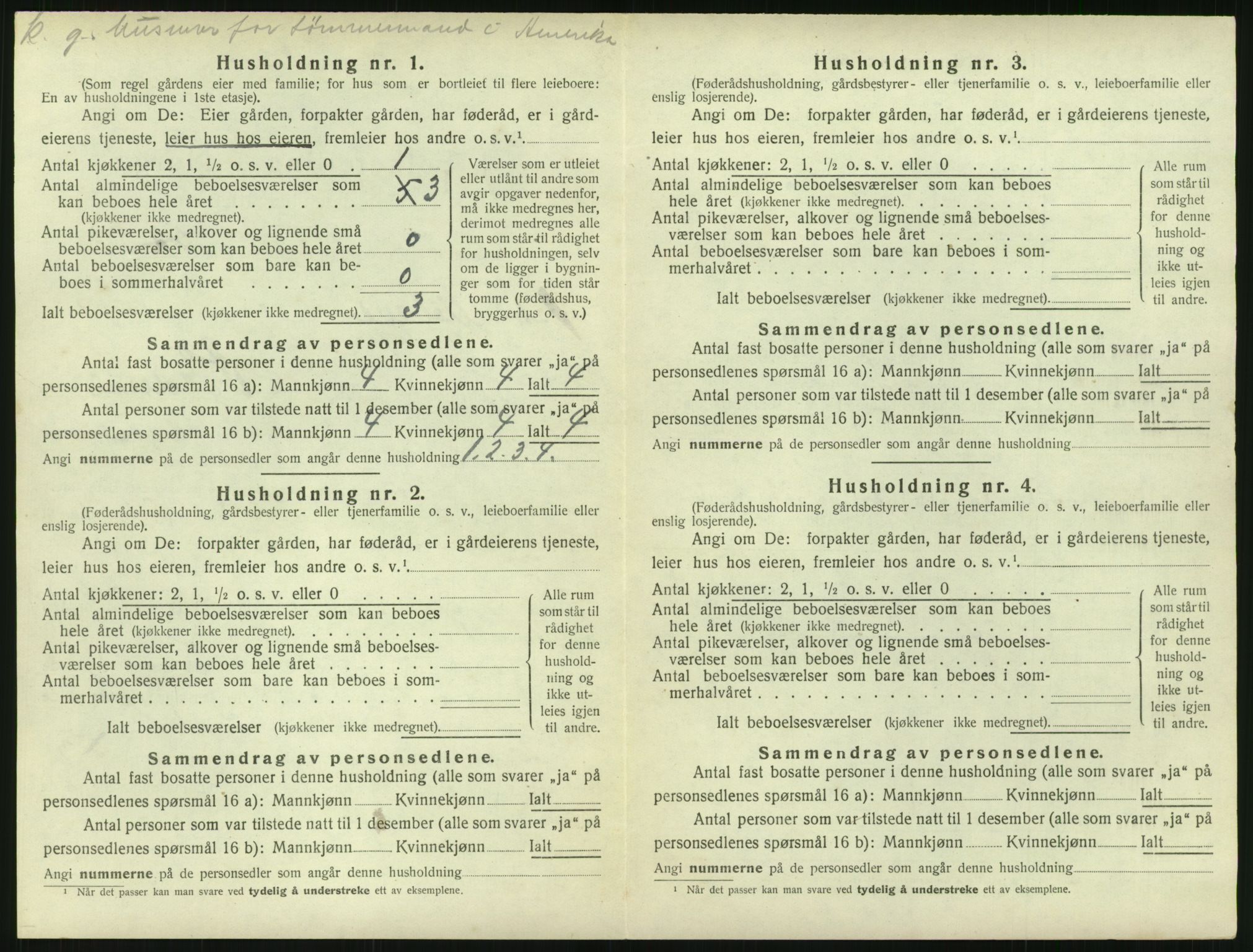 SAK, 1920 census for Austre Moland, 1920, p. 130