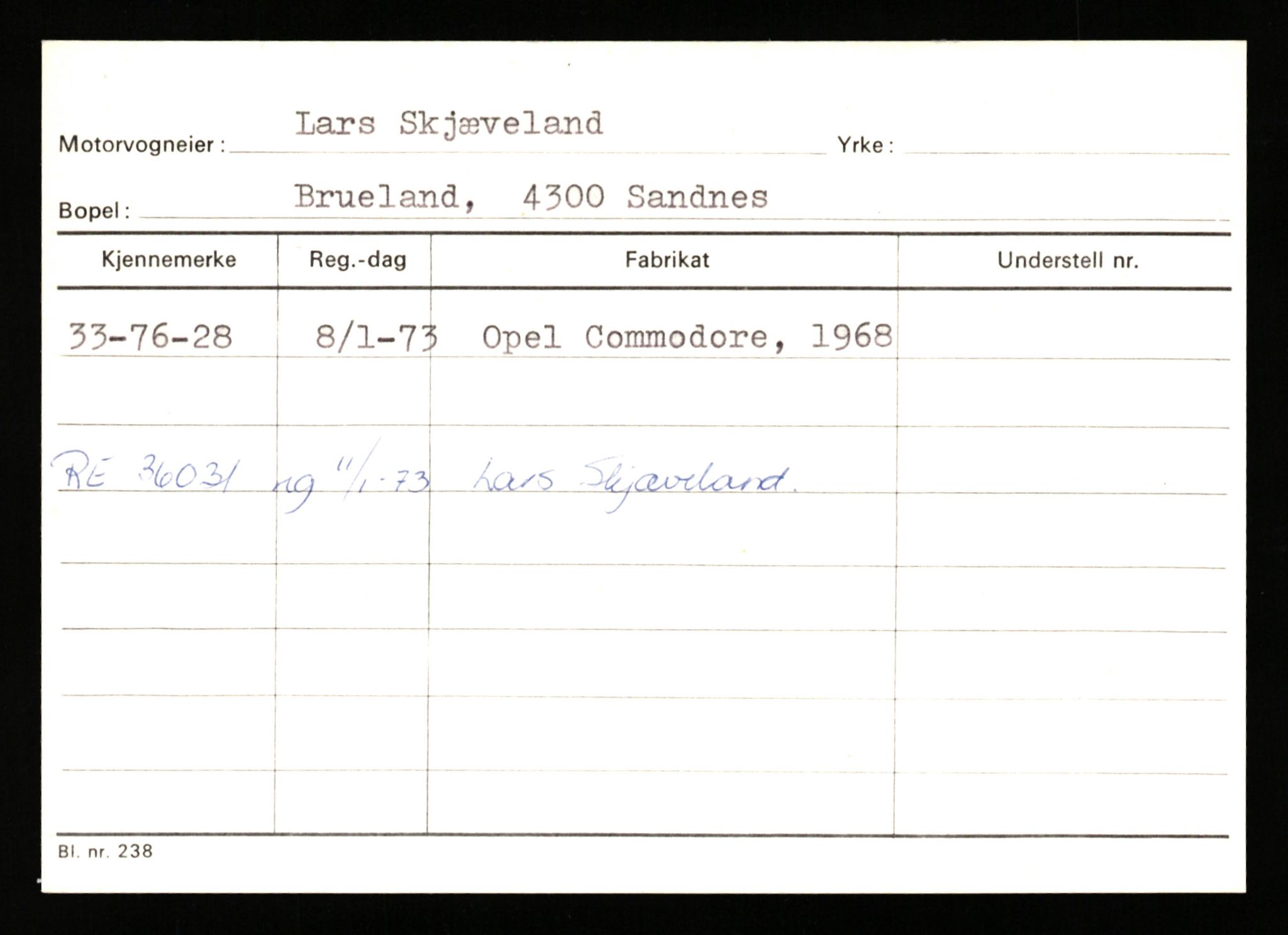 Stavanger trafikkstasjon, AV/SAST-A-101942/0/G/L0011: Registreringsnummer: 240000 - 363477, 1930-1971, p. 2663