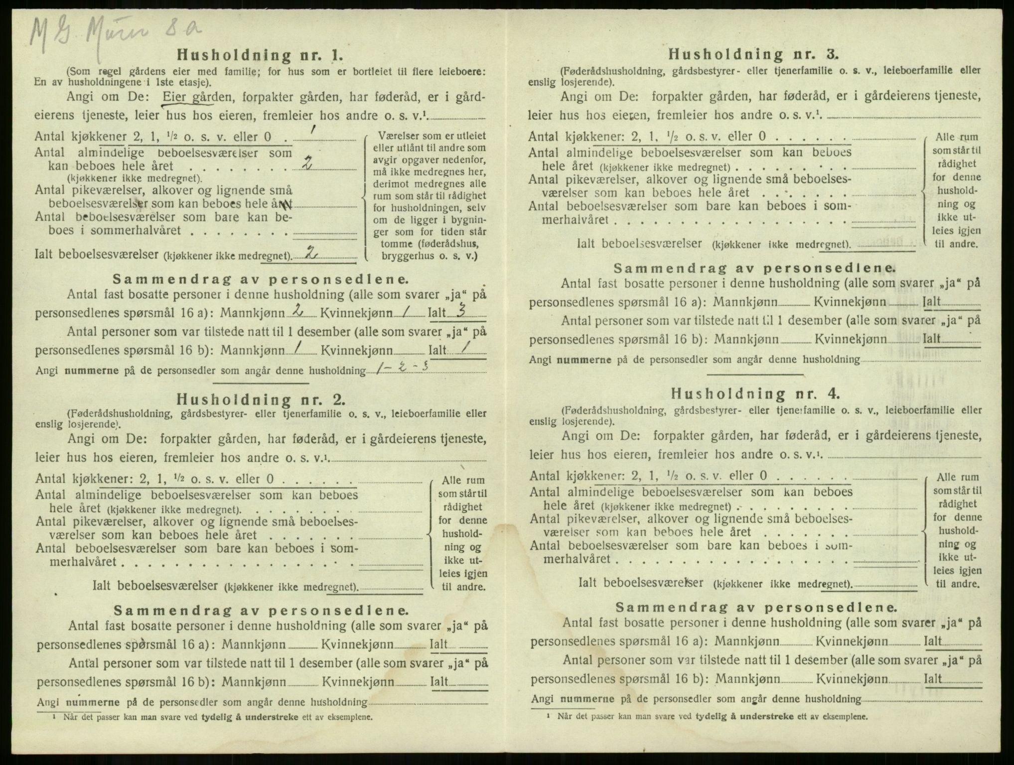 SAKO, 1920 census for Våle, 1920, p. 876