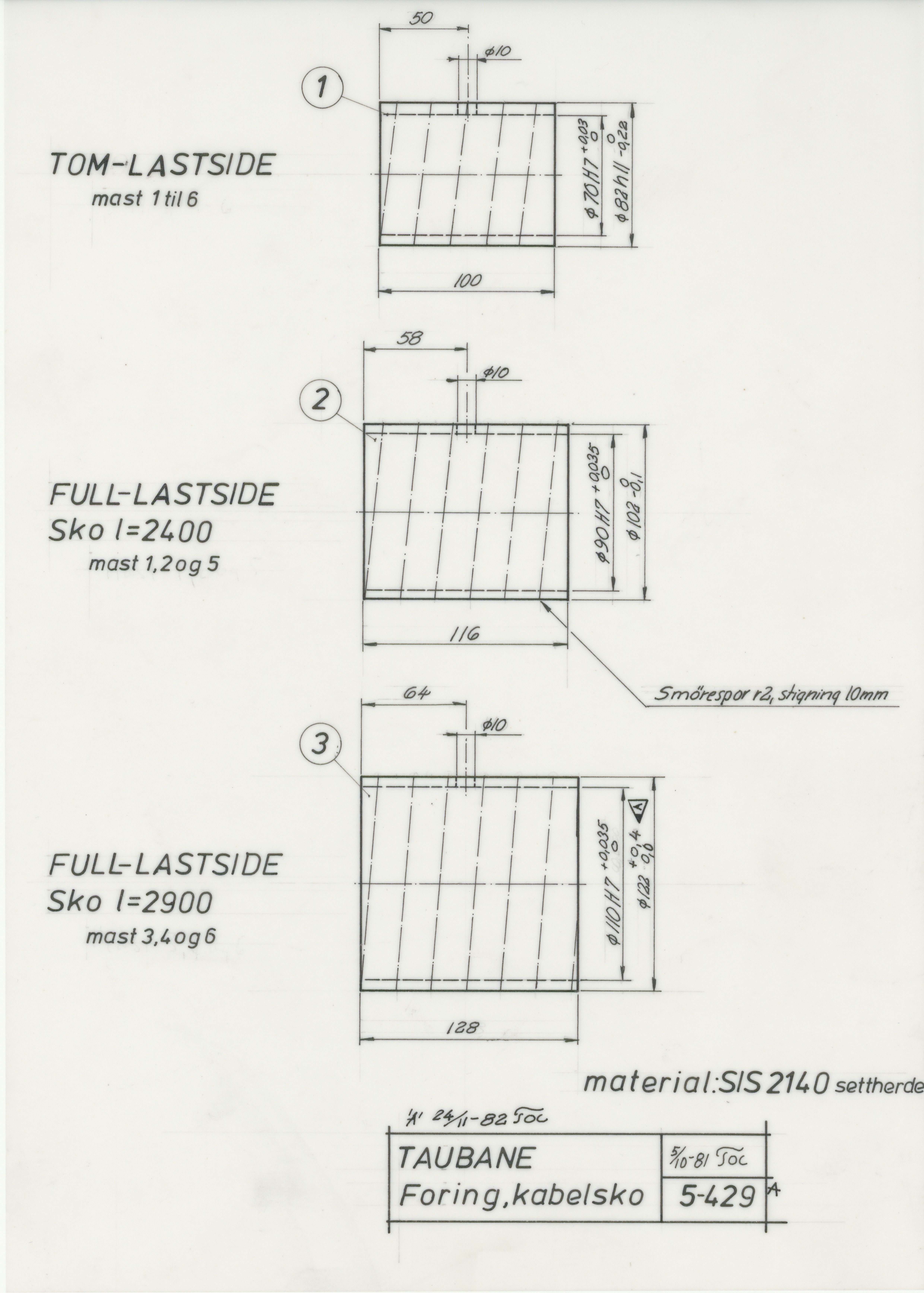 Odda smelteverk AS, KRAM/A-0157.1/T/Td/L0005: Gruppe 5. Transport, taubane, 1954-1994, p. 116