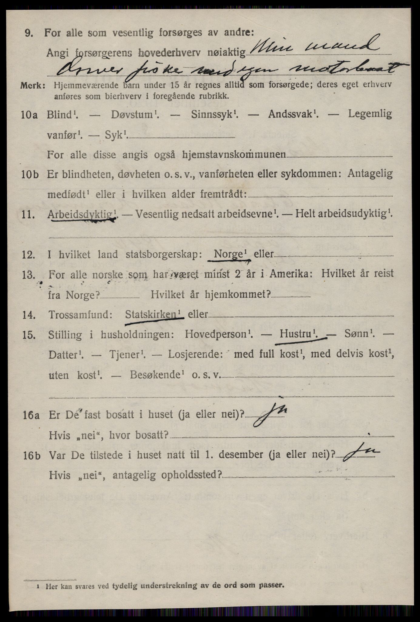 SAT, 1920 census for Giske, 1920, p. 2639