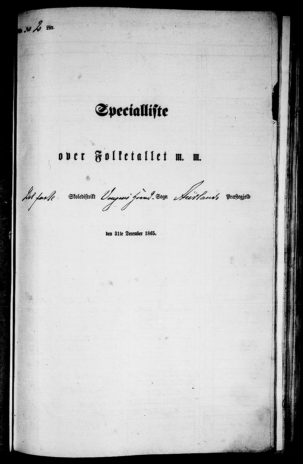 RA, 1865 census for Aurland, 1865, p. 27