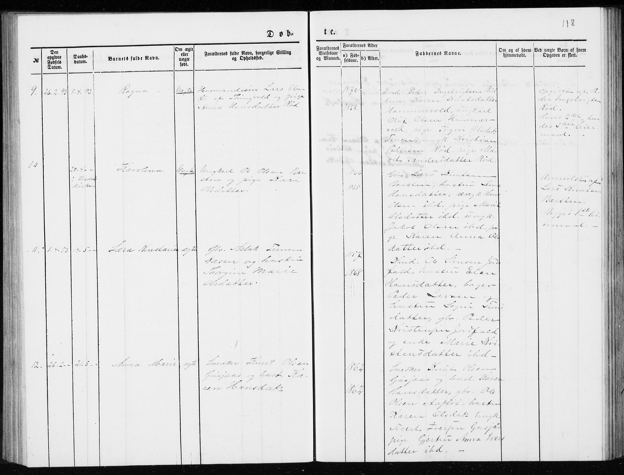 Ministerialprotokoller, klokkerbøker og fødselsregistre - Møre og Romsdal, AV/SAT-A-1454/551/L0631: Parish register (copy) no. 551C03, 1886-1894, p. 118