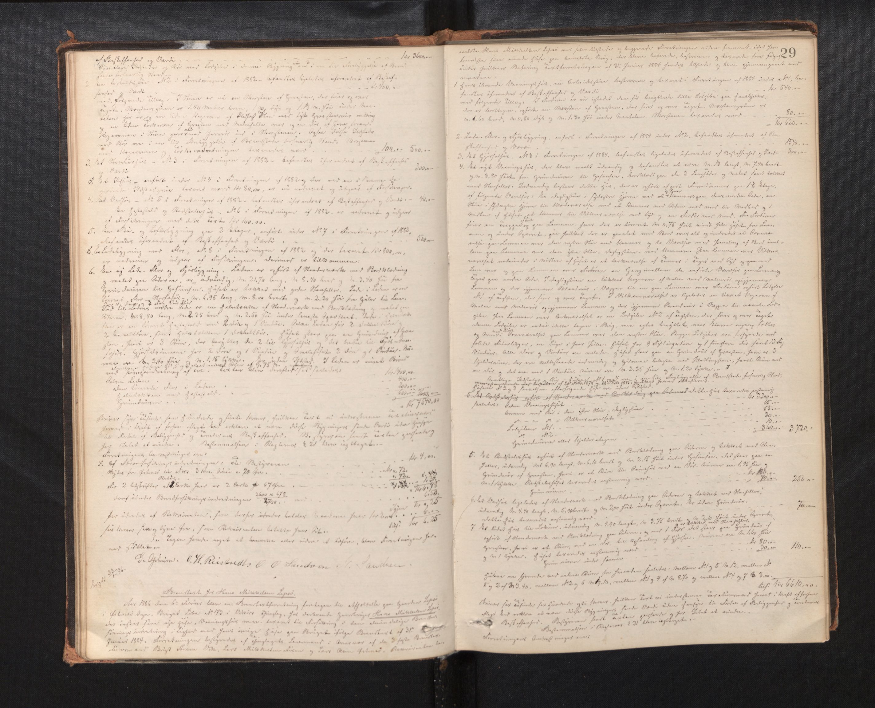 Lensmannen i Kvam, AV/SAB-A-33201/0012/L0002: Branntakstprotokoll, 1881-1919, p. 28b-29a