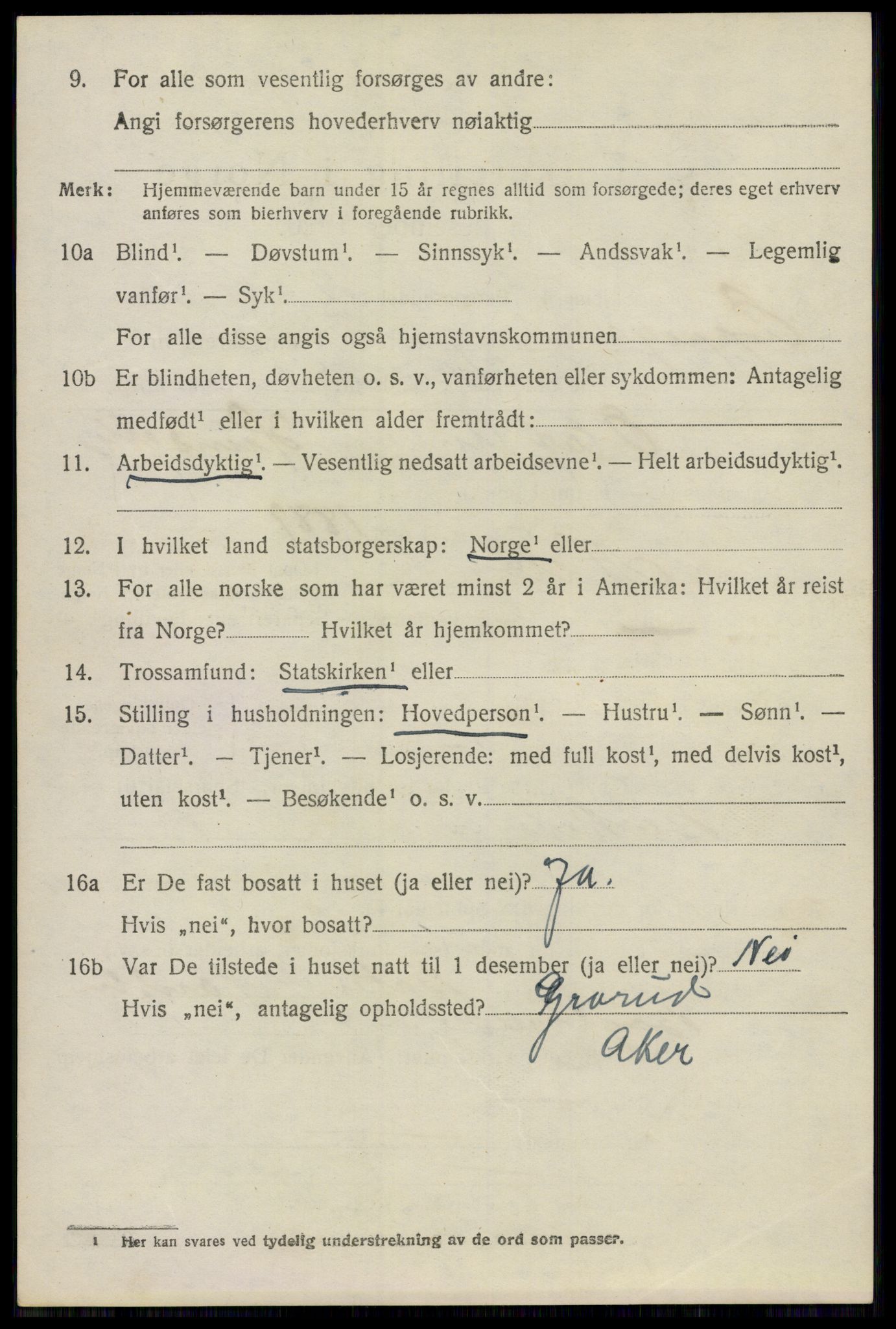 SAO, 1920 census for Oppegård, 1920, p. 4690