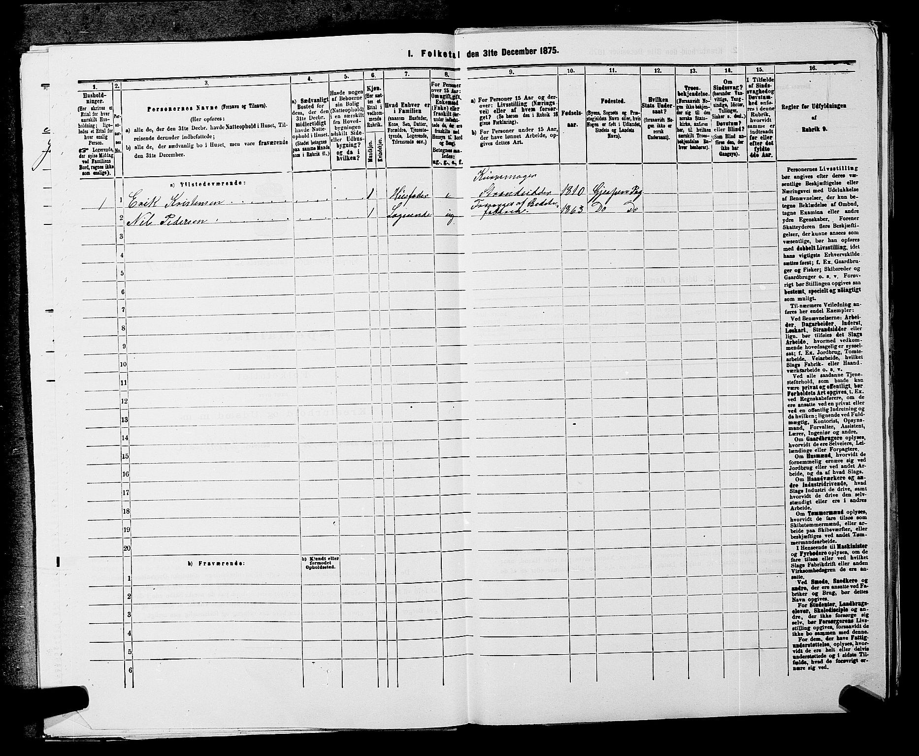 SAKO, 1875 census for 0812P Gjerpen, 1875, p. 492