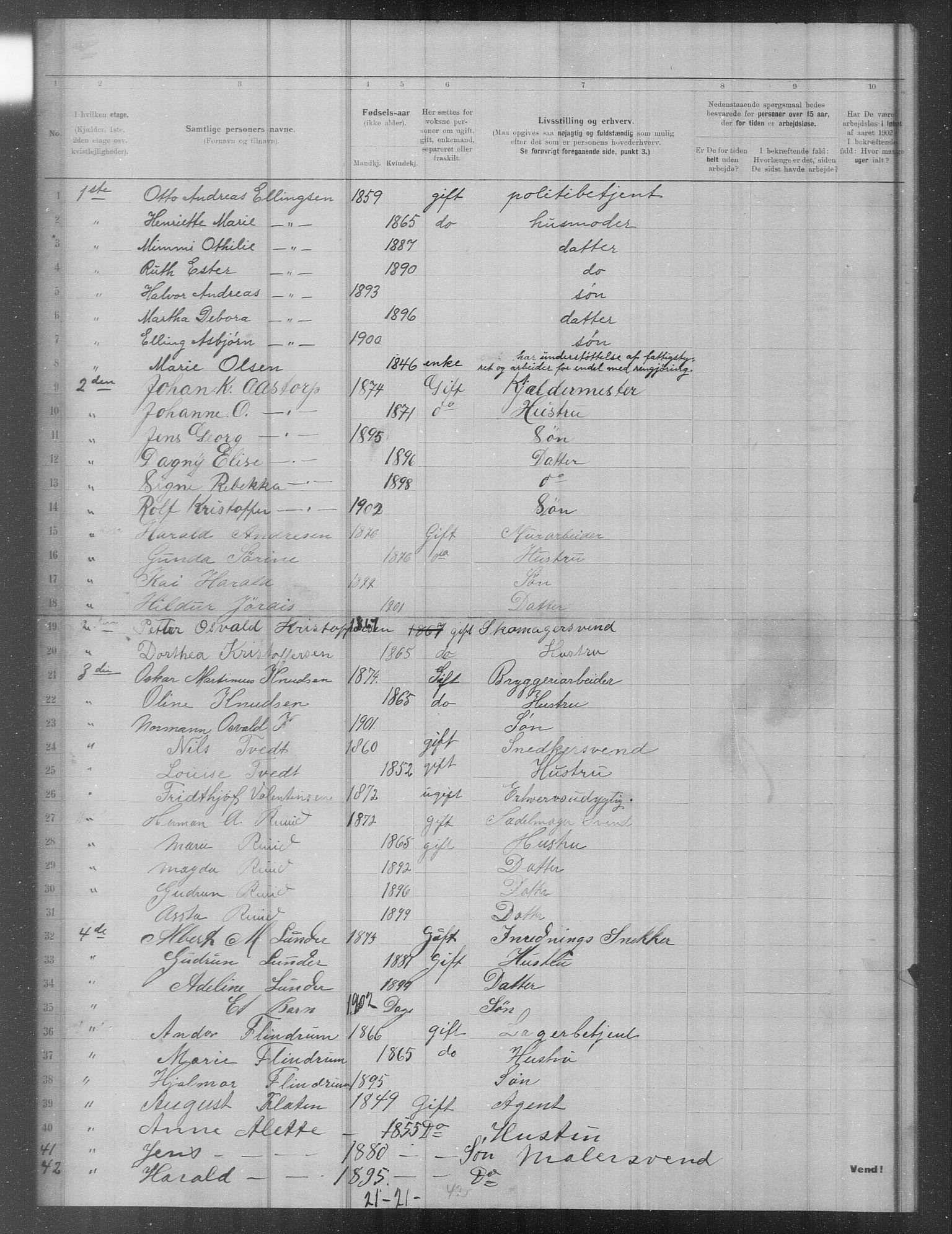 OBA, Municipal Census 1902 for Kristiania, 1902, p. 17433