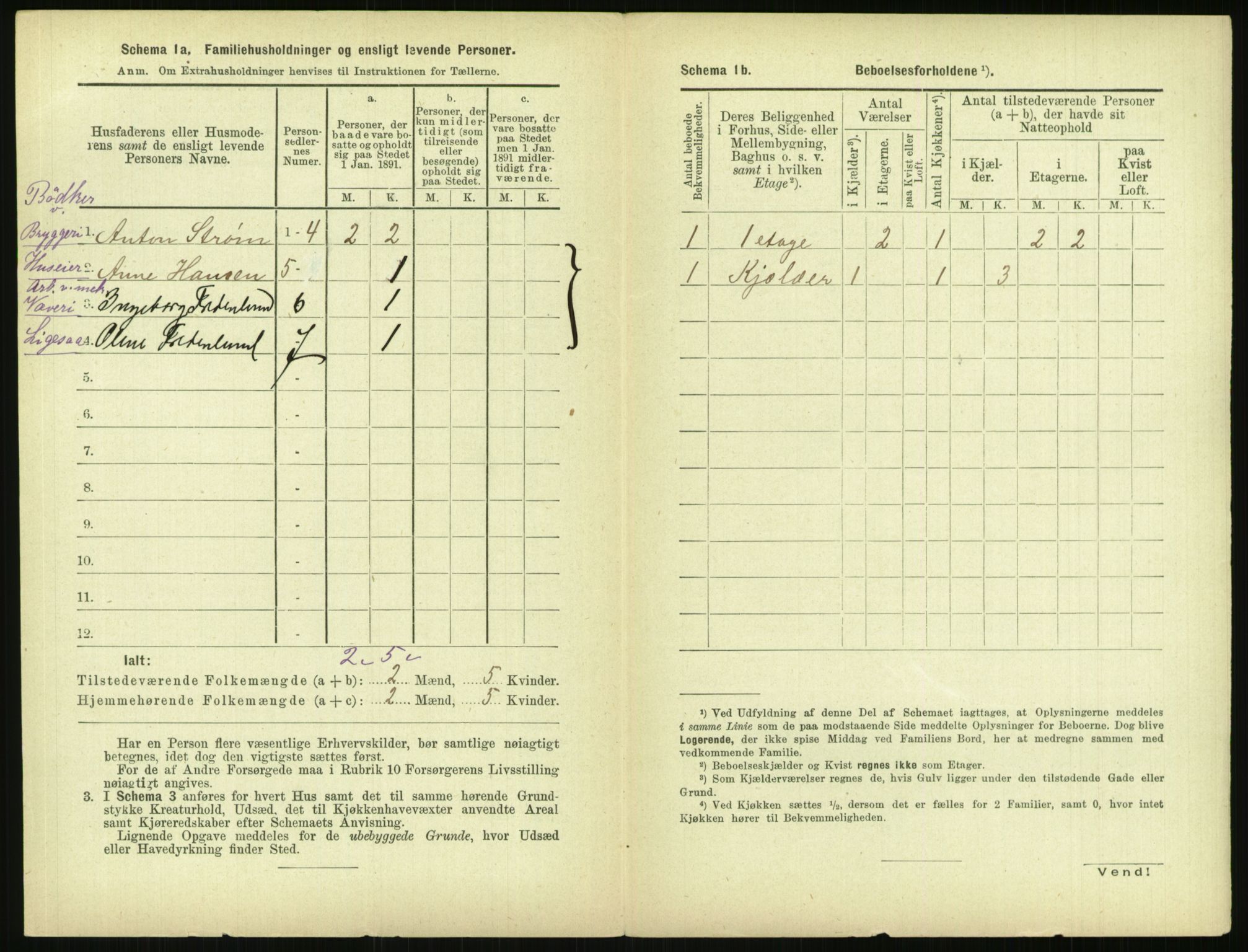 RA, 1891 census for 0301 Kristiania, 1891, p. 145826