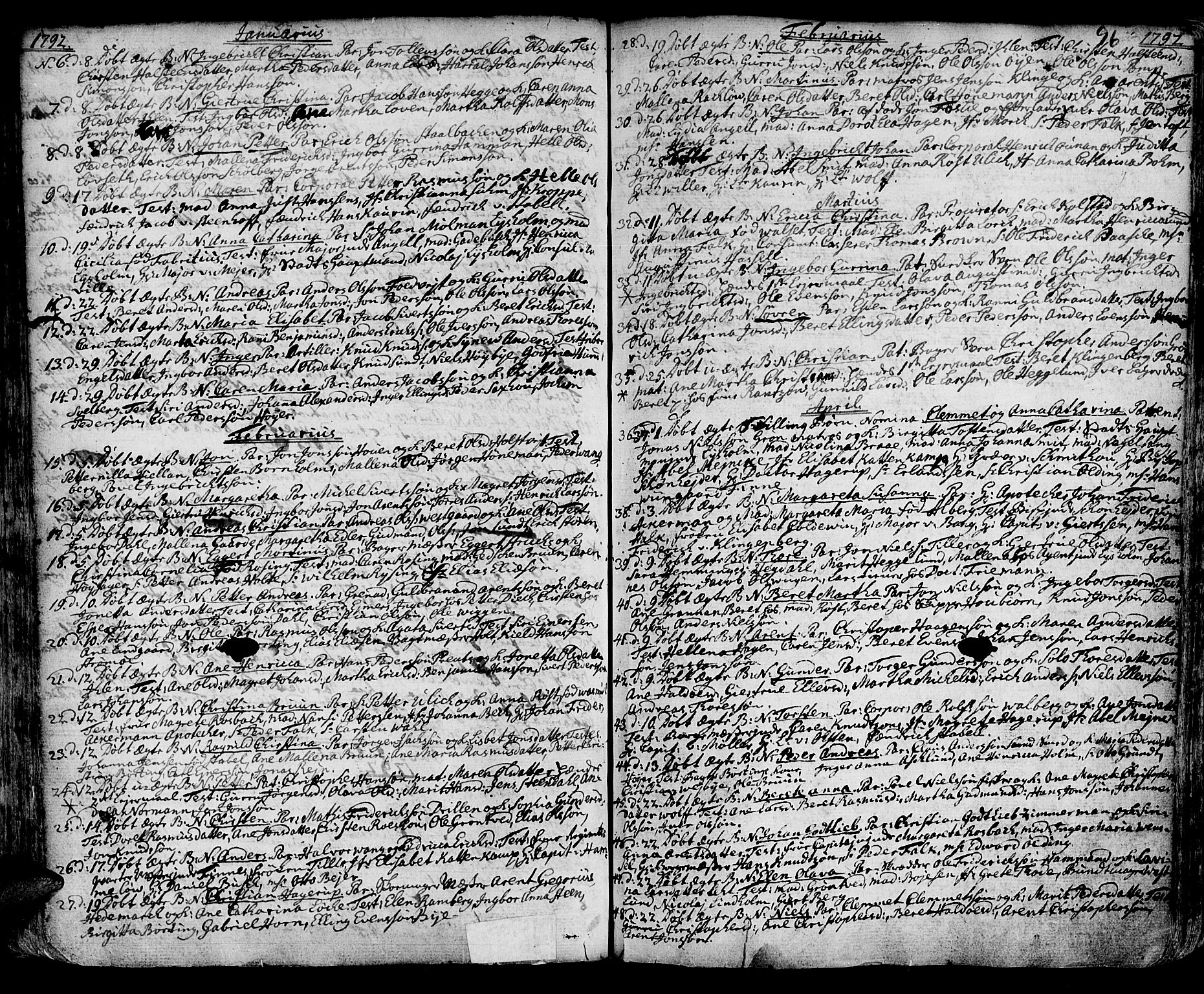 Ministerialprotokoller, klokkerbøker og fødselsregistre - Sør-Trøndelag, SAT/A-1456/601/L0039: Parish register (official) no. 601A07, 1770-1819, p. 96