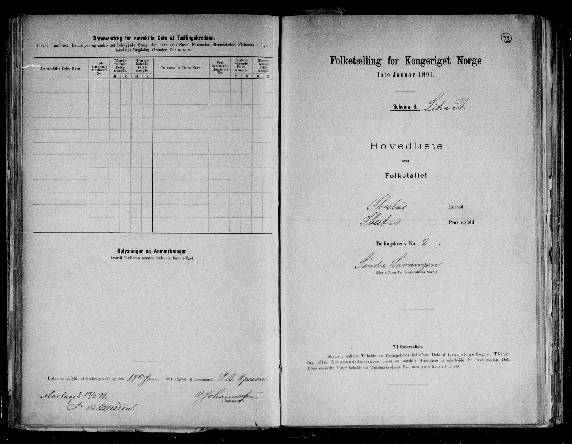 RA, 1891 census for 1917 Ibestad, 1891, p. 8