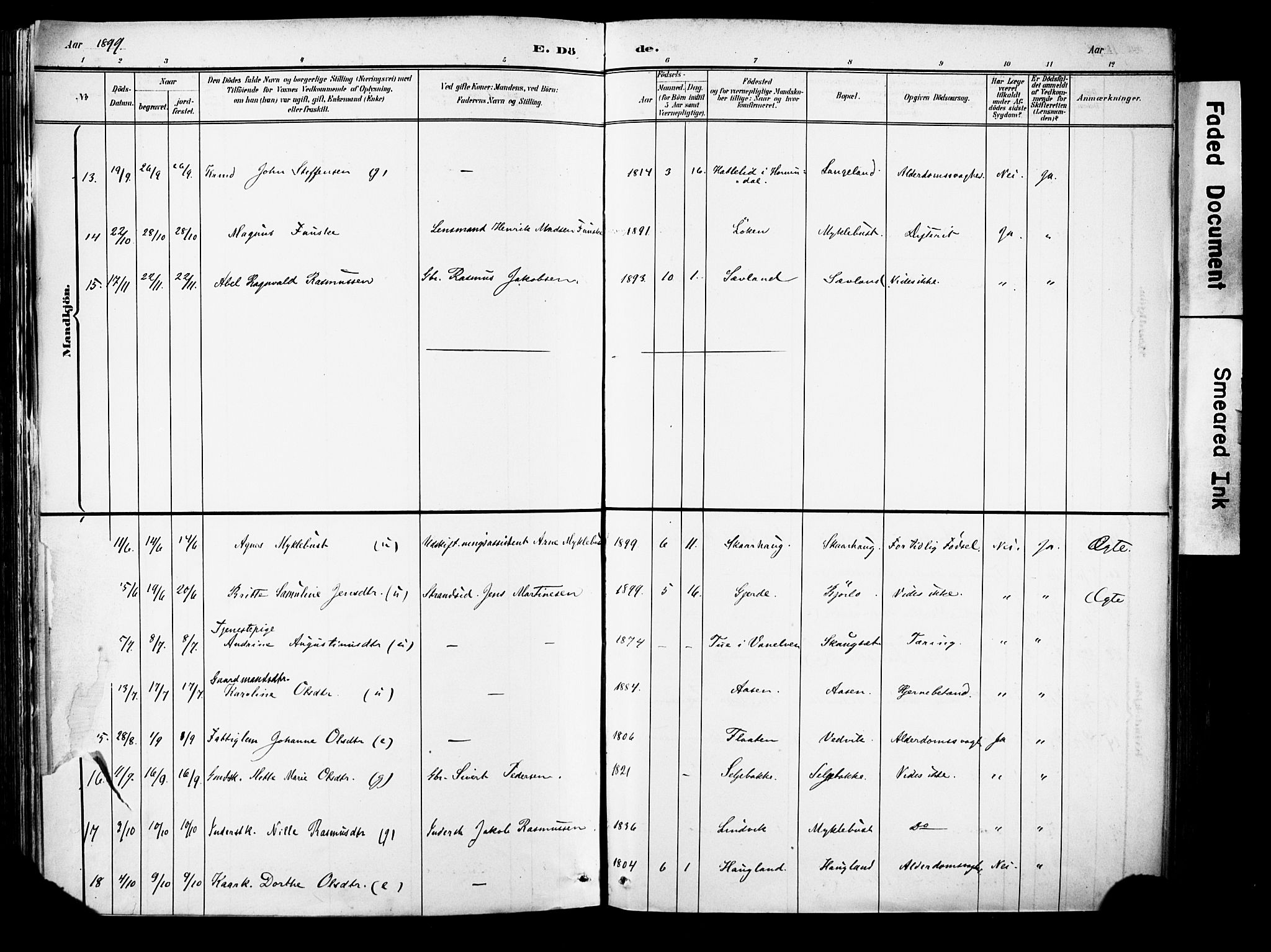 Eid sokneprestembete, AV/SAB-A-82301/H/Haa/Haab/L0001: Parish register (official) no. B 1, 1879-1906