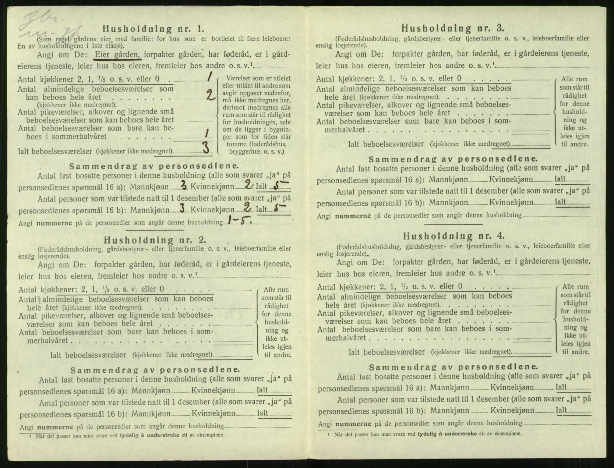 SAT, 1920 census for Hjørundfjord, 1920, p. 120