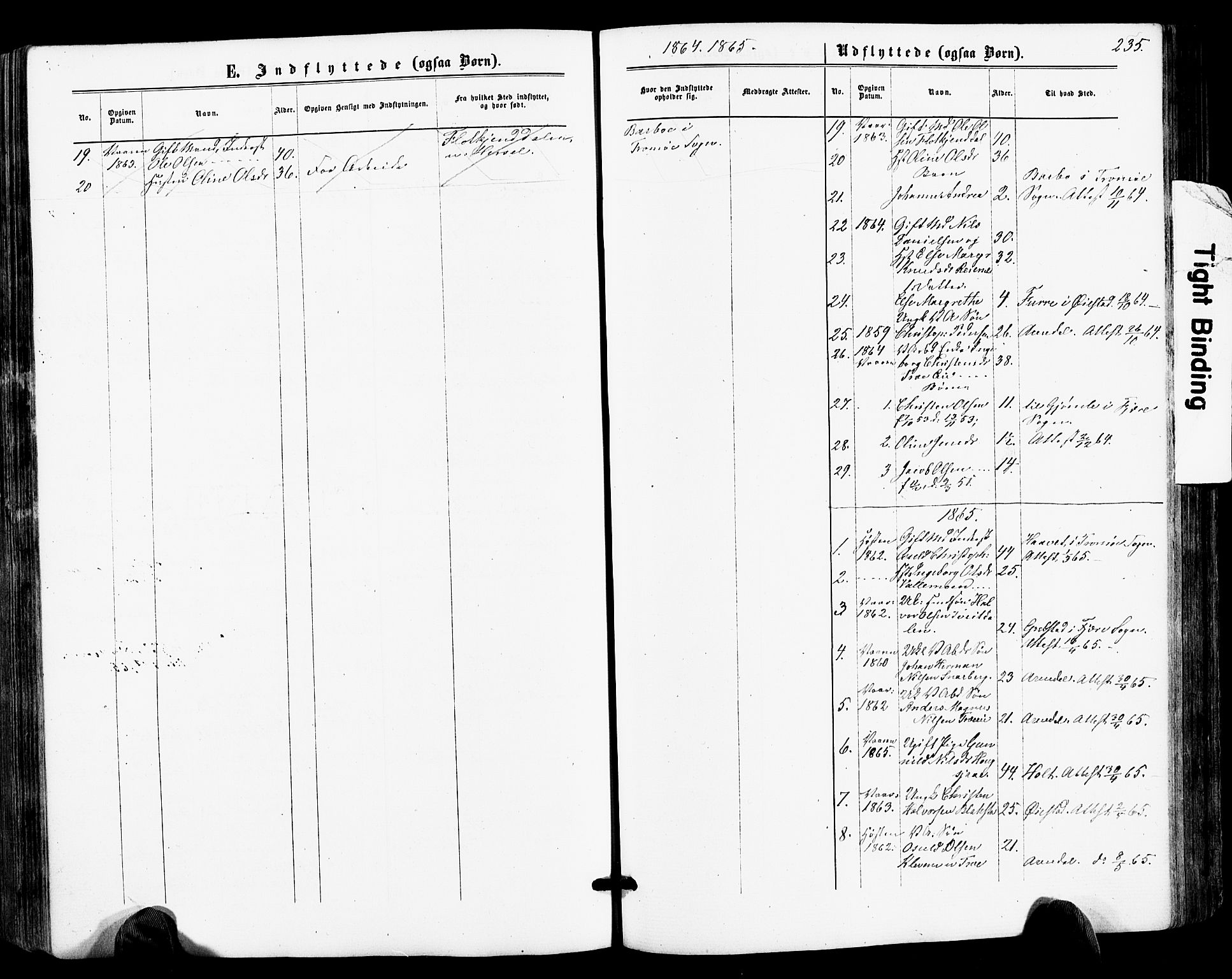 Froland sokneprestkontor, AV/SAK-1111-0013/F/Fa/L0003: Parish register (official) no. A 3, 1864-1881, p. 235