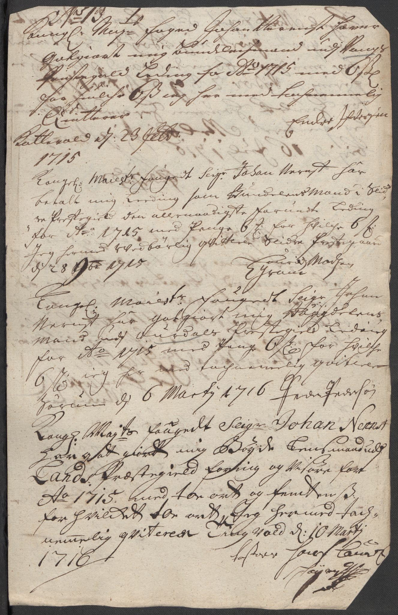 Rentekammeret inntil 1814, Reviderte regnskaper, Fogderegnskap, AV/RA-EA-4092/R18/L1314: Fogderegnskap Hadeland, Toten og Valdres, 1715, p. 374