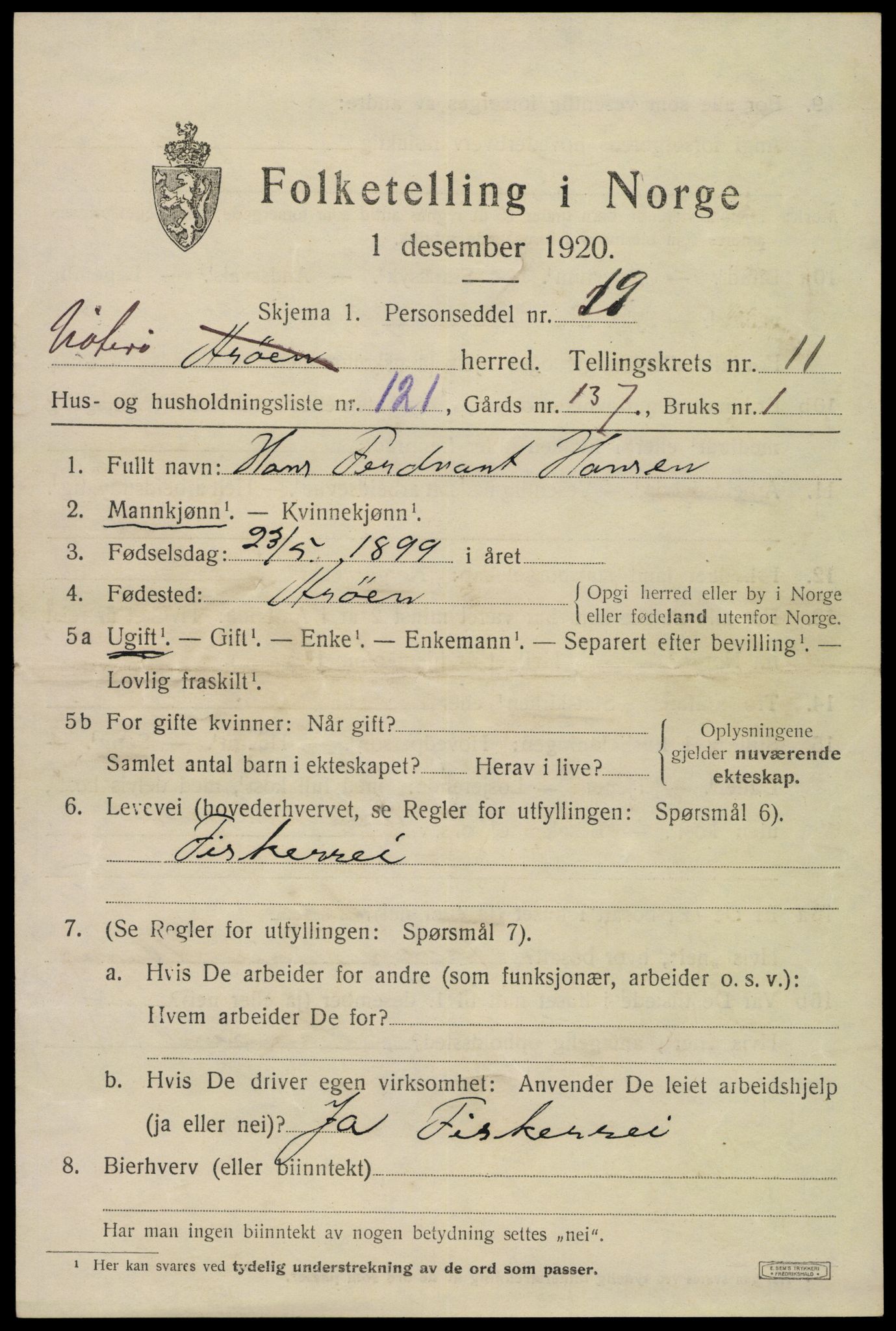 SAKO, 1920 census for Nøtterøy, 1920, p. 14703