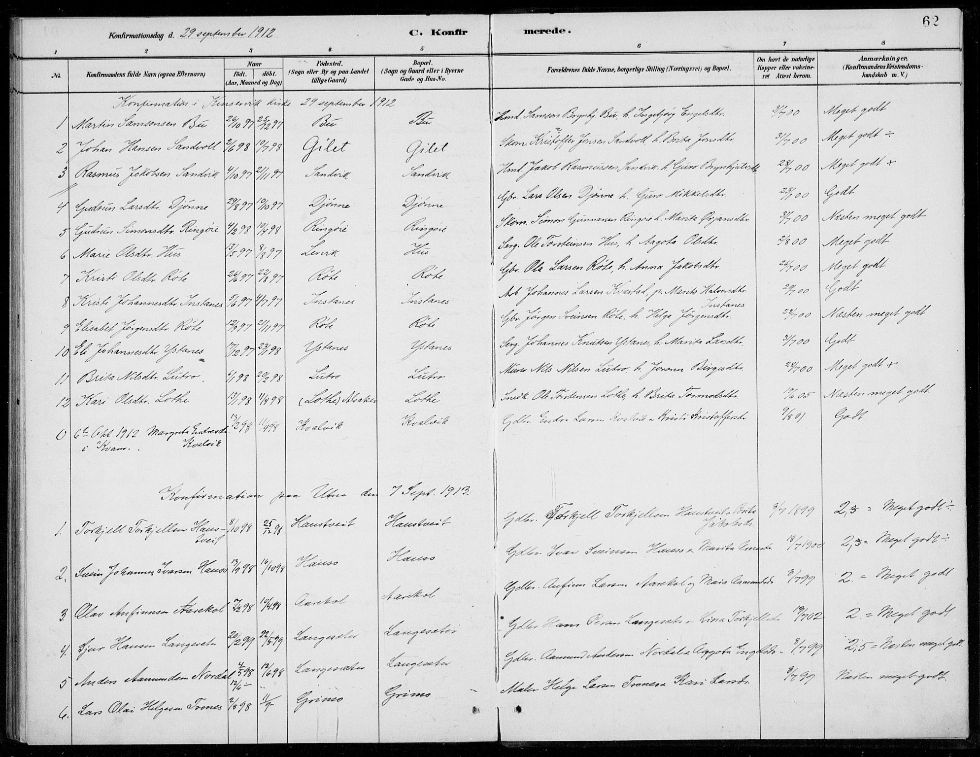 Ullensvang sokneprestembete, SAB/A-78701/H/Haa: Parish register (official) no. E  2, 1880-1914, p. 62
