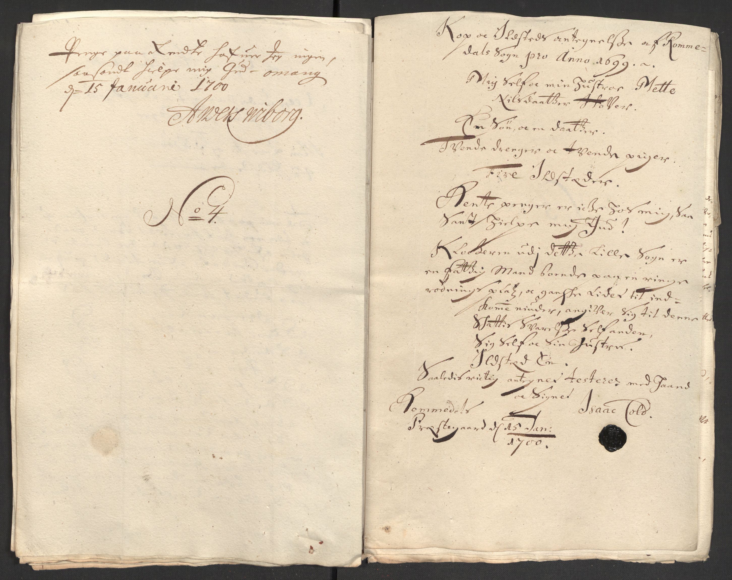 Rentekammeret inntil 1814, Reviderte regnskaper, Fogderegnskap, AV/RA-EA-4092/R16/L1039: Fogderegnskap Hedmark, 1700, p. 260