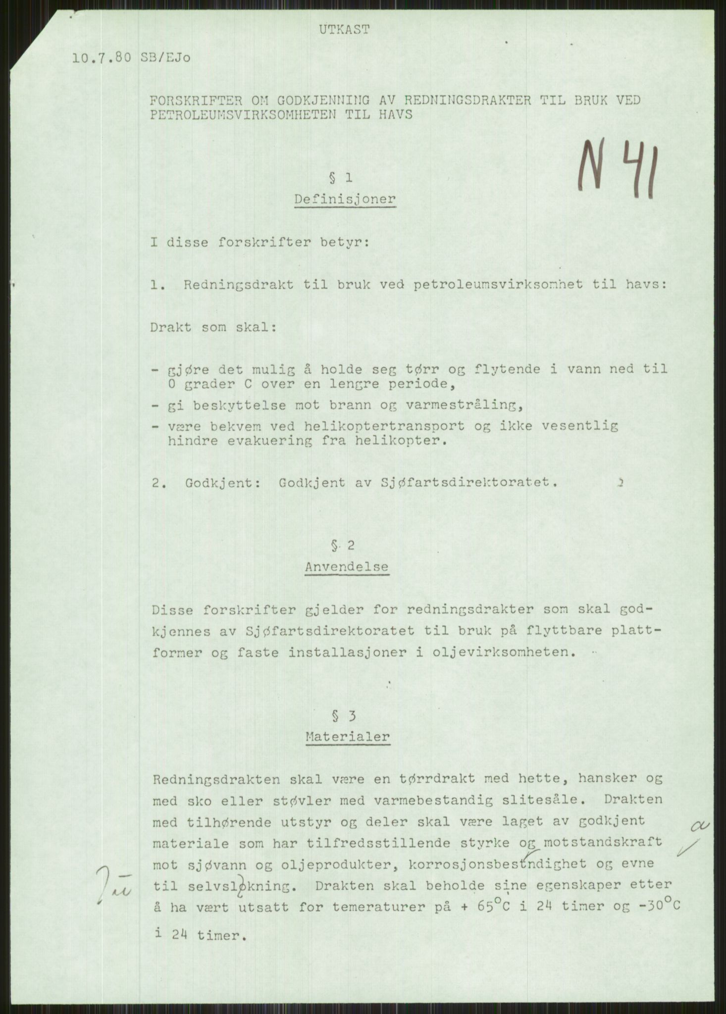 Justisdepartementet, Granskningskommisjonen ved Alexander Kielland-ulykken 27.3.1980, AV/RA-S-1165/D/L0015: L Health and Safety Executive (Doku.liste + L1 av 1)/M Lloyds Register (Doku.liste + M1-M5 av 10)/ N Redningsutstyr (Doku.liste + N1-N43 av 43) , 1980-1981, p. 805