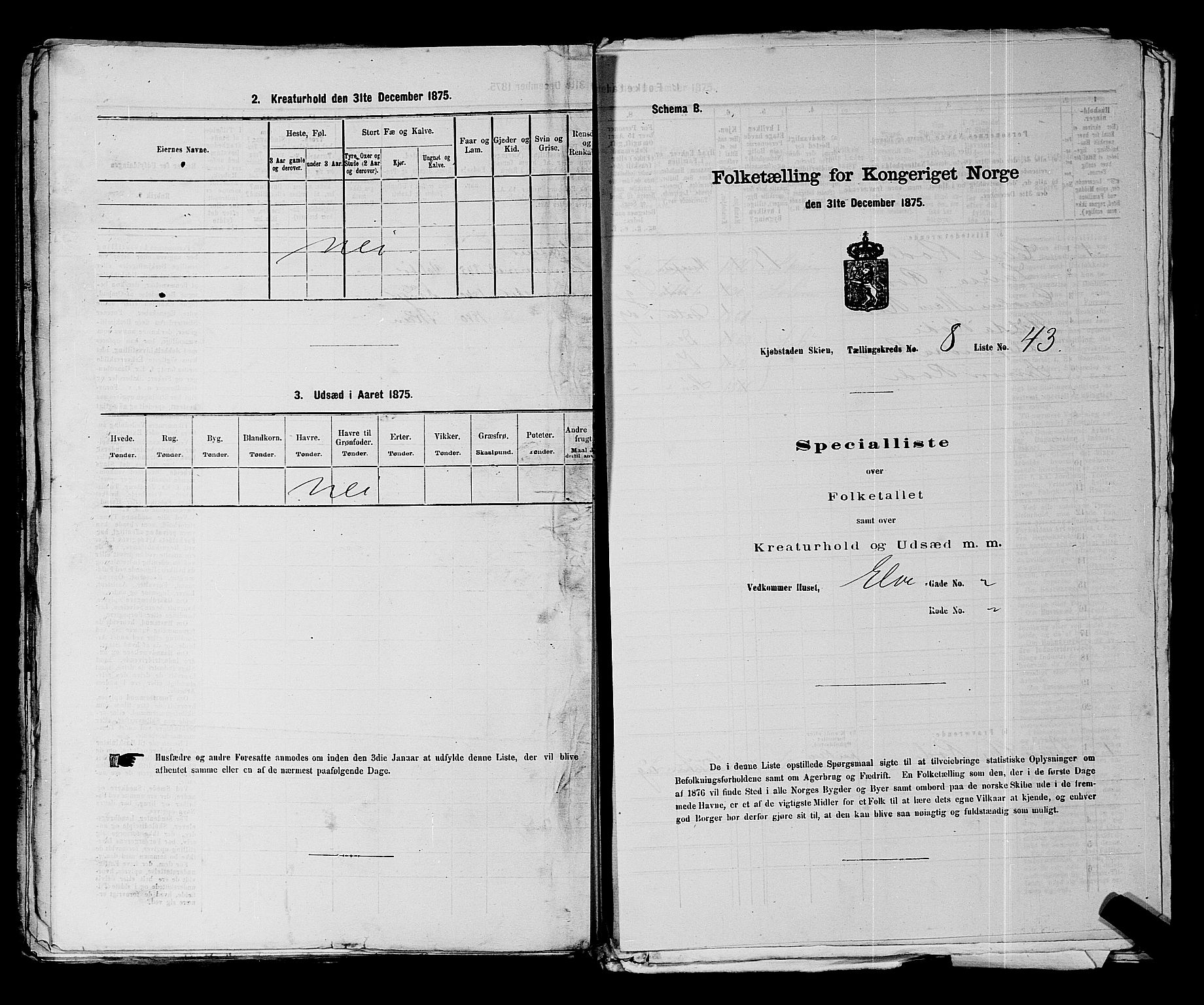 SAKO, 1875 census for 0806P Skien, 1875, p. 1337