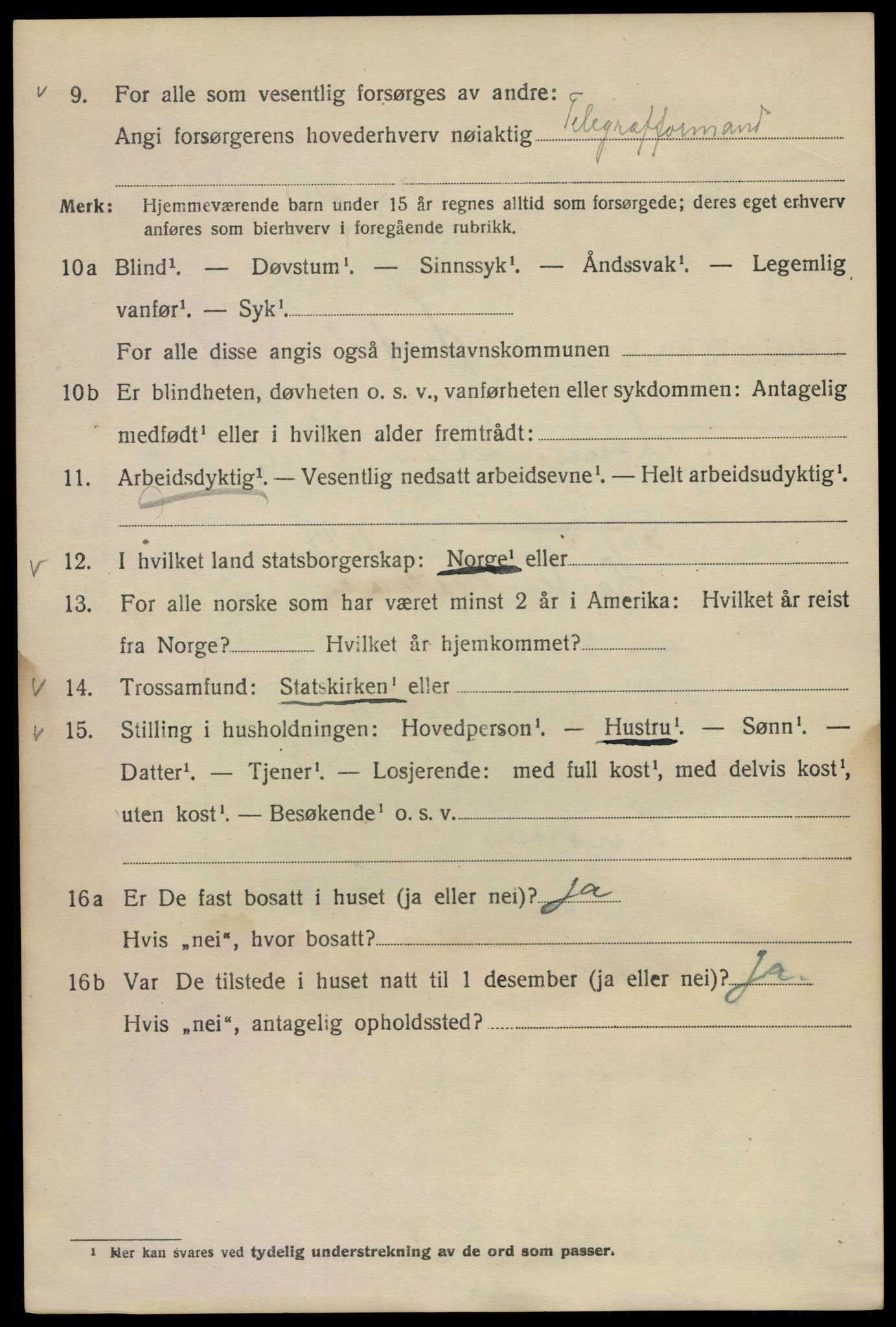 SAO, 1920 census for Kristiania, 1920, p. 366466