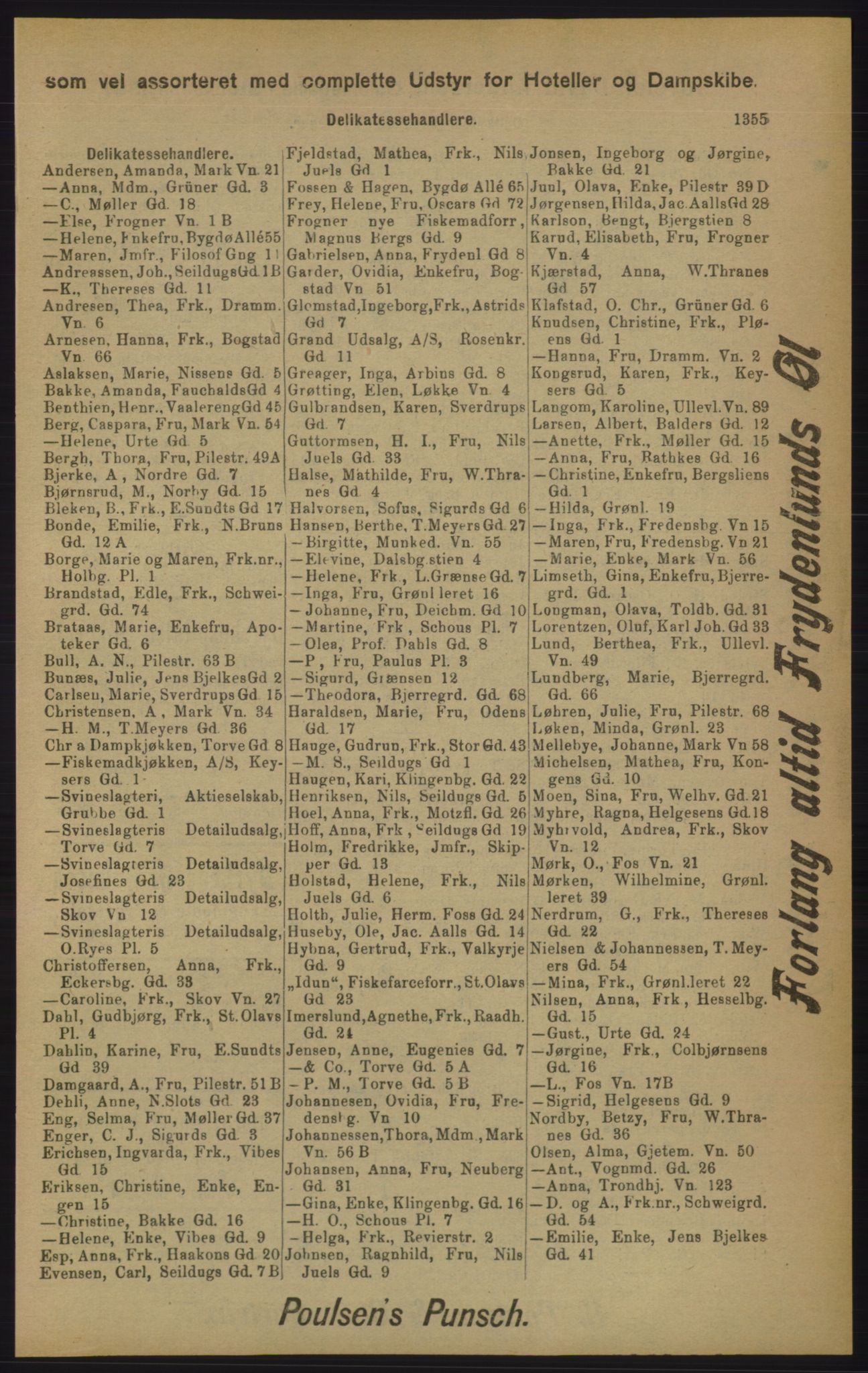 Kristiania/Oslo adressebok, PUBL/-, 1905, p. 1355