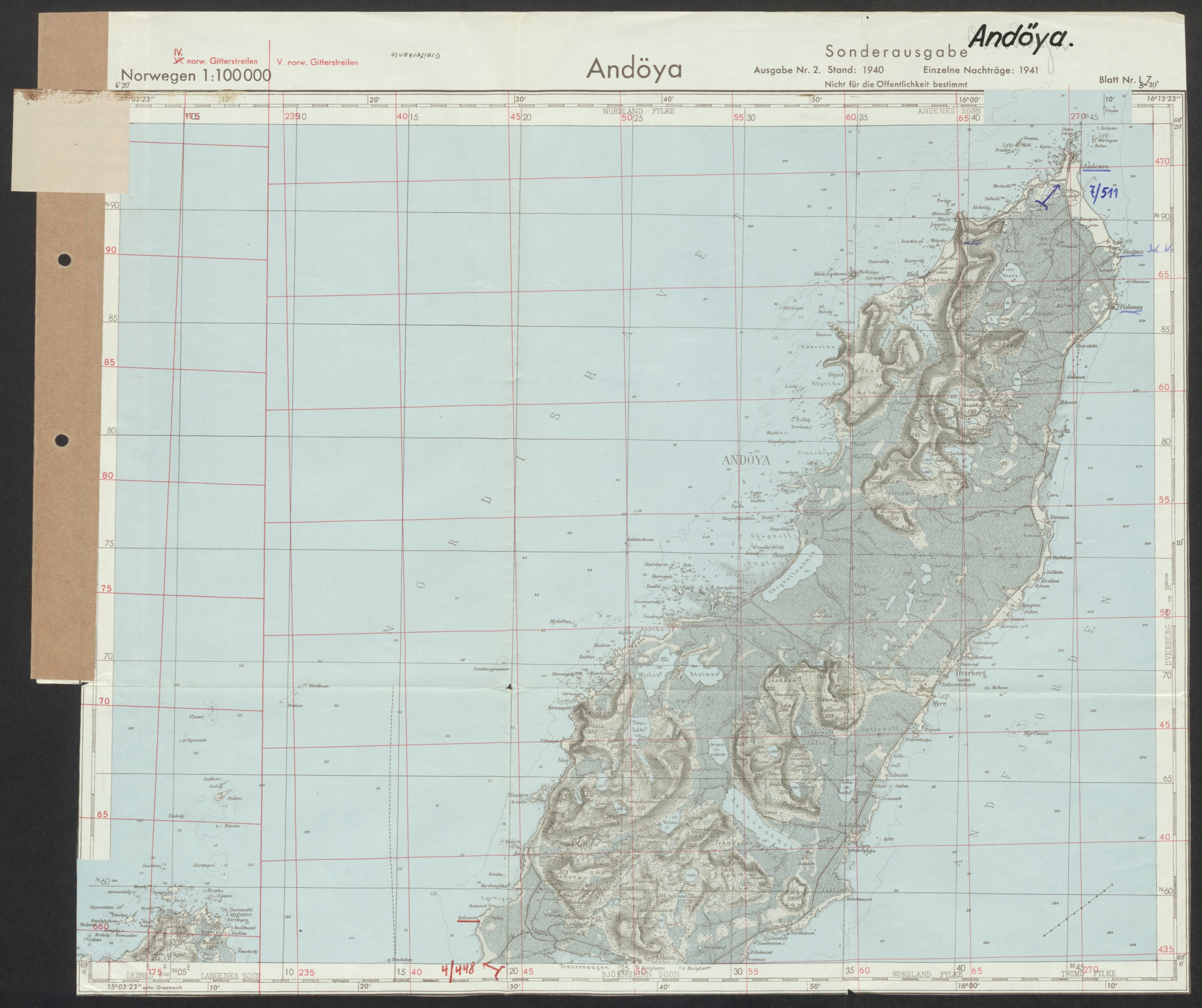 Forsvaret, Generalinspektør og sjefen for Kystartilleriet, AV/RA-RAFA-2045/F/Fa/L0016: Tyske oversiktskarter over festningsanlegg, 1940-1945, p. 236