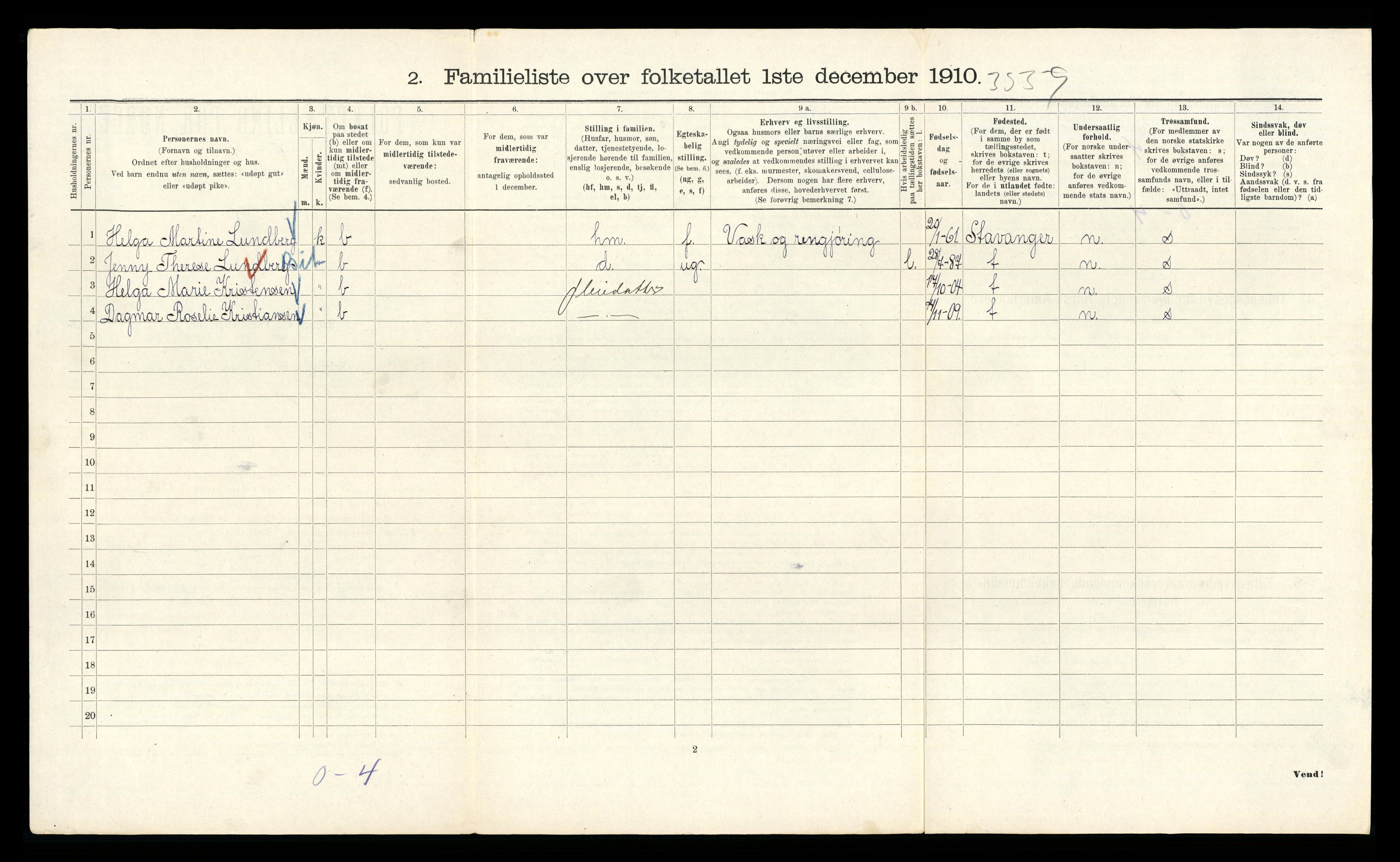 RA, 1910 census for Kristiania, 1910, p. 63658