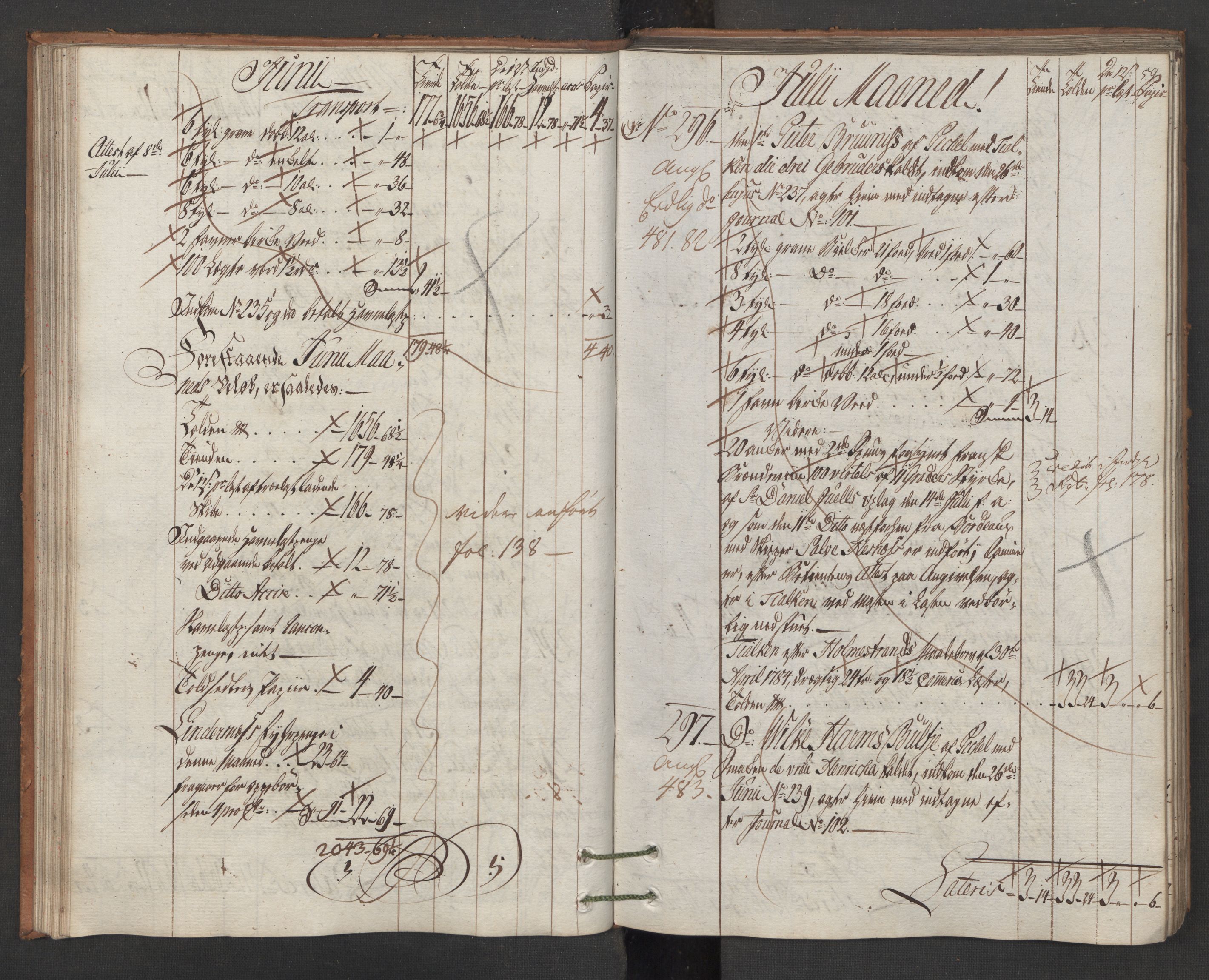 Generaltollkammeret, tollregnskaper, AV/RA-EA-5490/R15/L0105/0002: Tollregnskaper Arendal / Utgående hovedtollbok, 1786, p. 58b-59a