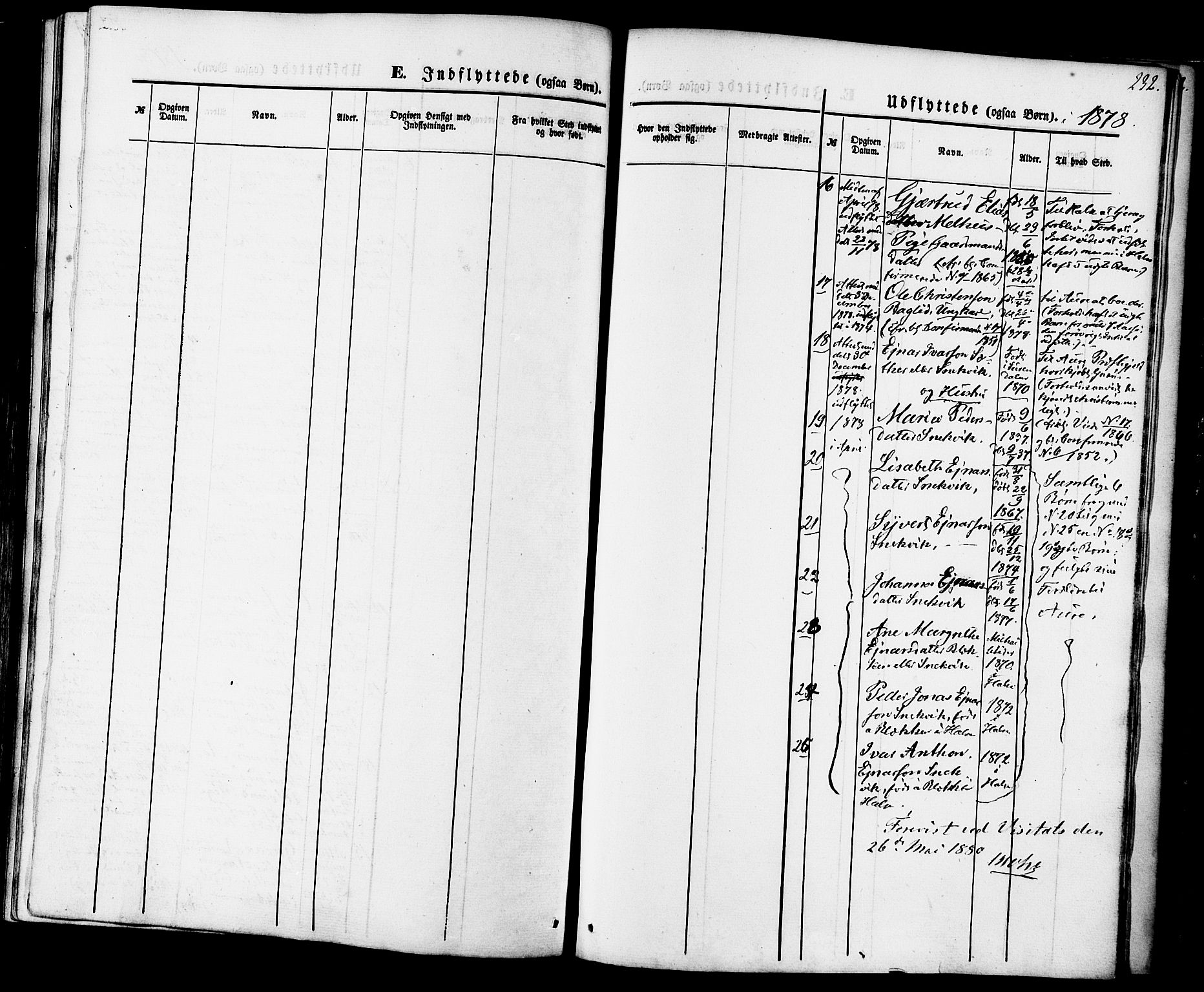 Ministerialprotokoller, klokkerbøker og fødselsregistre - Møre og Romsdal, AV/SAT-A-1454/592/L1027: Parish register (official) no. 592A05, 1865-1878, p. 232