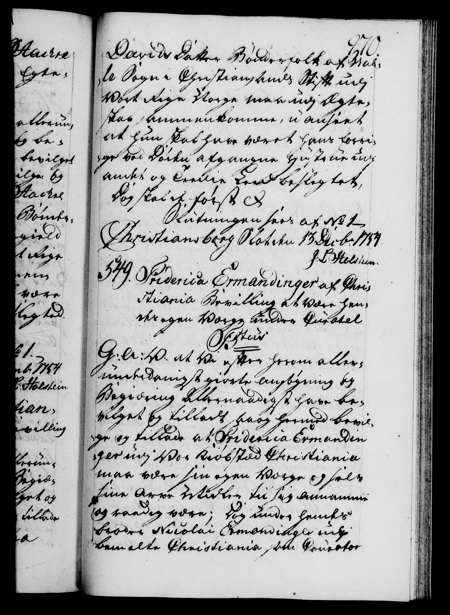 Danske Kanselli 1572-1799, AV/RA-EA-3023/F/Fc/Fca/Fcaa/L0038: Norske registre, 1753-1754, p. 970a