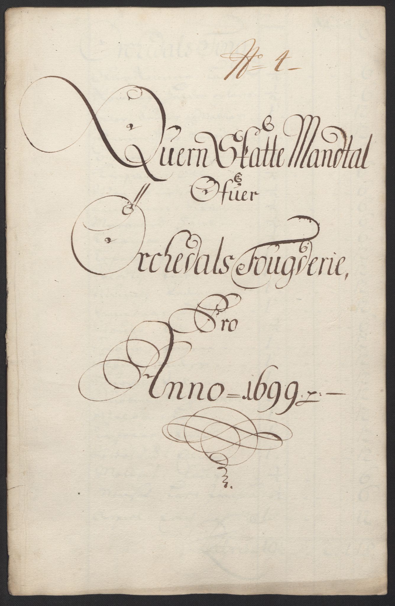 Rentekammeret inntil 1814, Reviderte regnskaper, Fogderegnskap, AV/RA-EA-4092/R60/L3949: Fogderegnskap Orkdal og Gauldal, 1699, p. 94