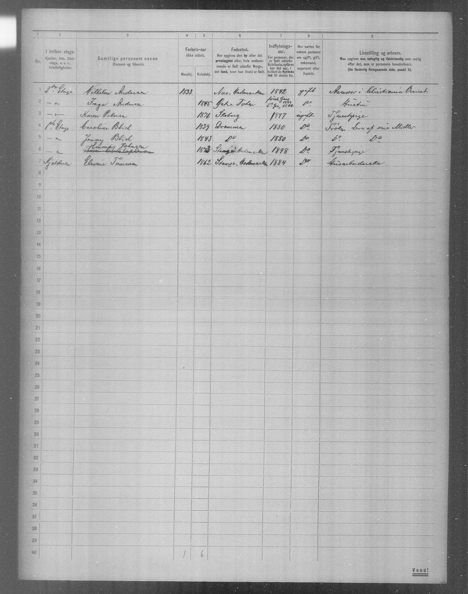 OBA, Municipal Census 1904 for Kristiania, 1904, p. 9031