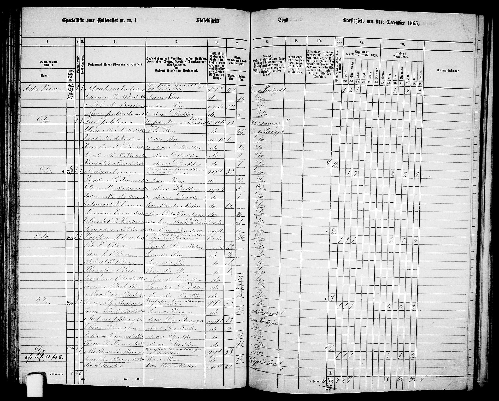 RA, 1865 census for Vanse/Vanse og Farsund, 1865, p. 146
