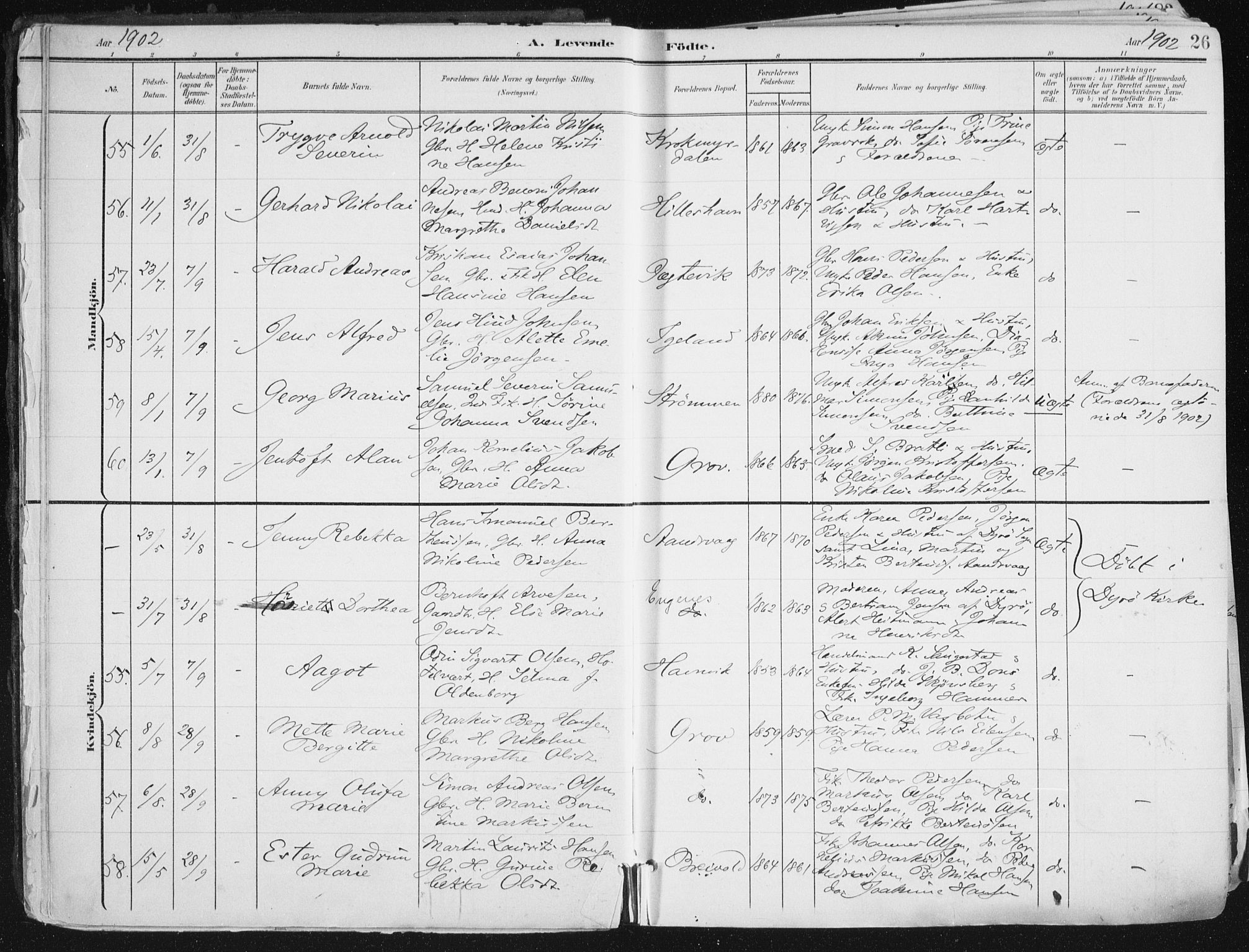 Ibestad sokneprestembete, AV/SATØ-S-0077/H/Ha/Haa/L0017kirke: Parish register (official) no. 17, 1901-1914, p. 26