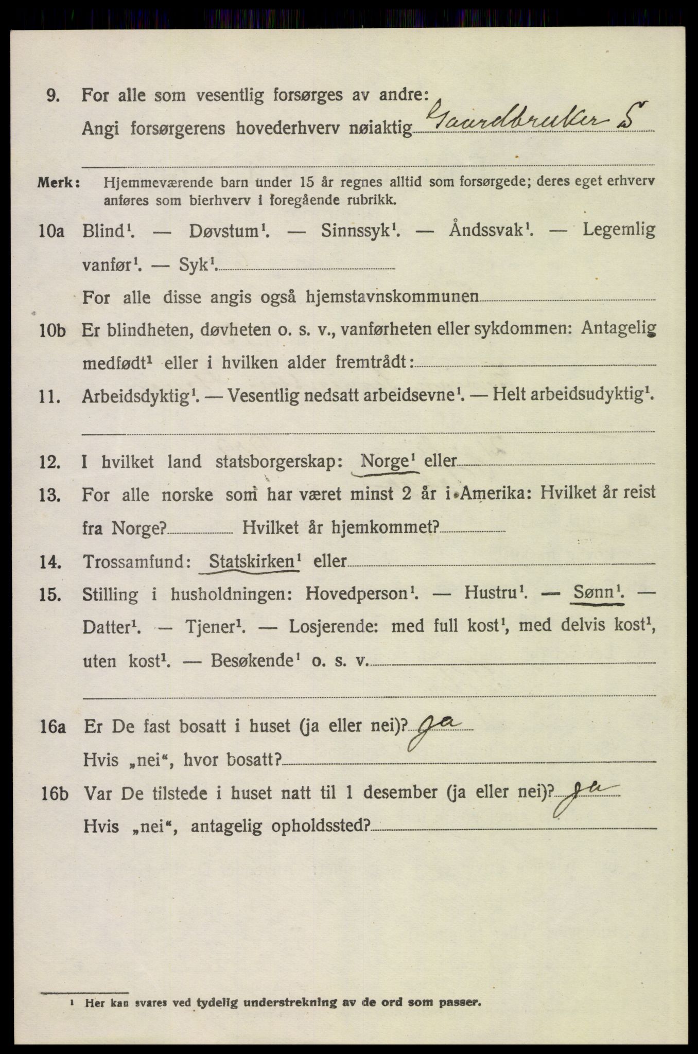 SAH, 1920 census for Tolga, 1920, p. 7808