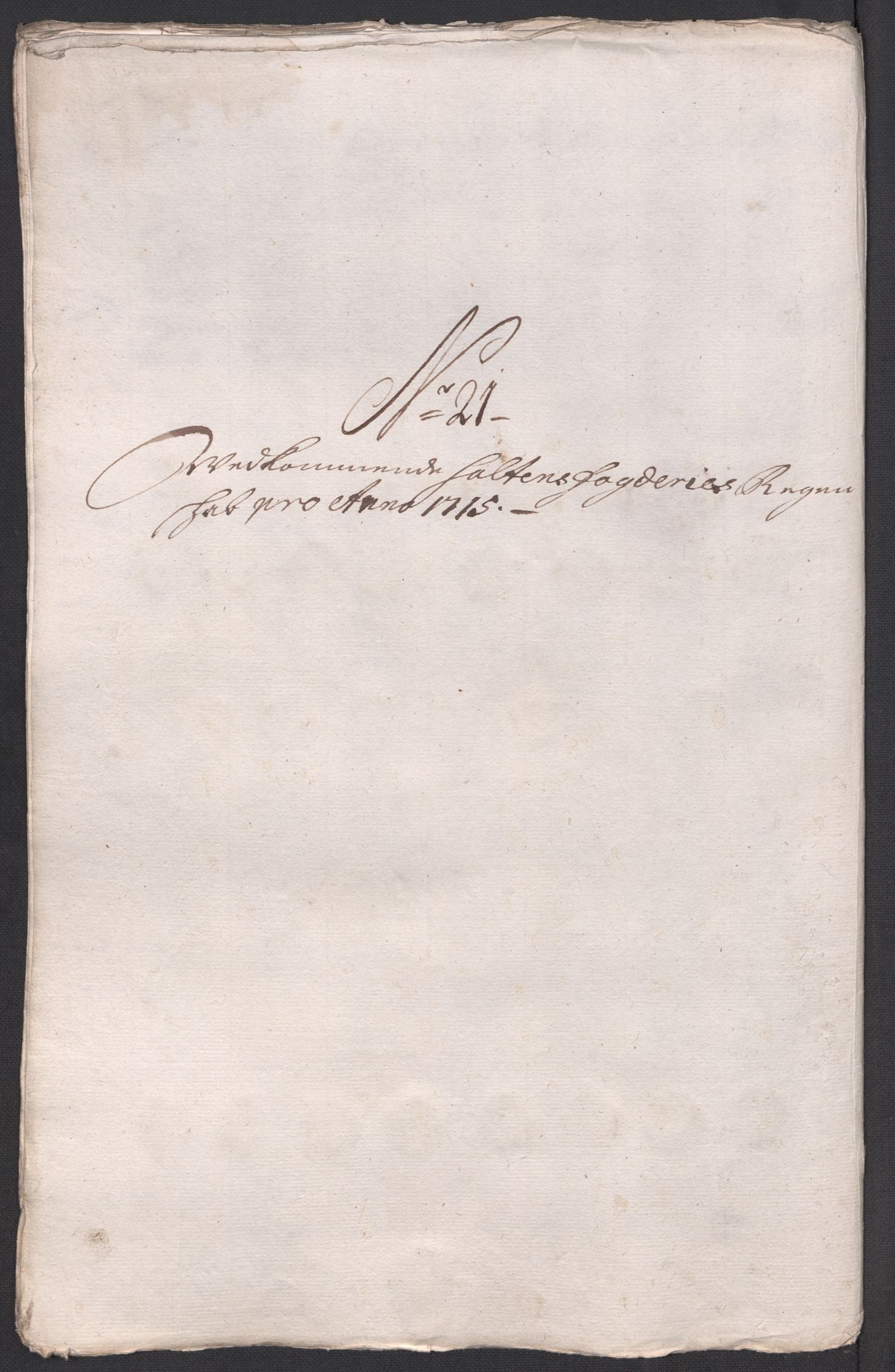 Rentekammeret inntil 1814, Reviderte regnskaper, Fogderegnskap, RA/EA-4092/R66/L4585: Fogderegnskap Salten, 1715, p. 246