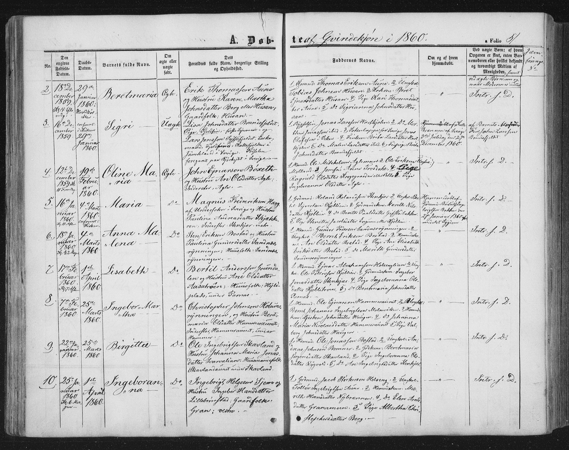 Ministerialprotokoller, klokkerbøker og fødselsregistre - Nord-Trøndelag, SAT/A-1458/749/L0472: Parish register (official) no. 749A06, 1857-1873, p. 51